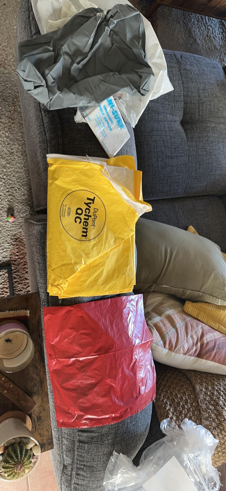Tychem QC Chemical Protection Coveralls With Hood By Dupont, Sizes Medium To 4XL (2XL) customer photo 2