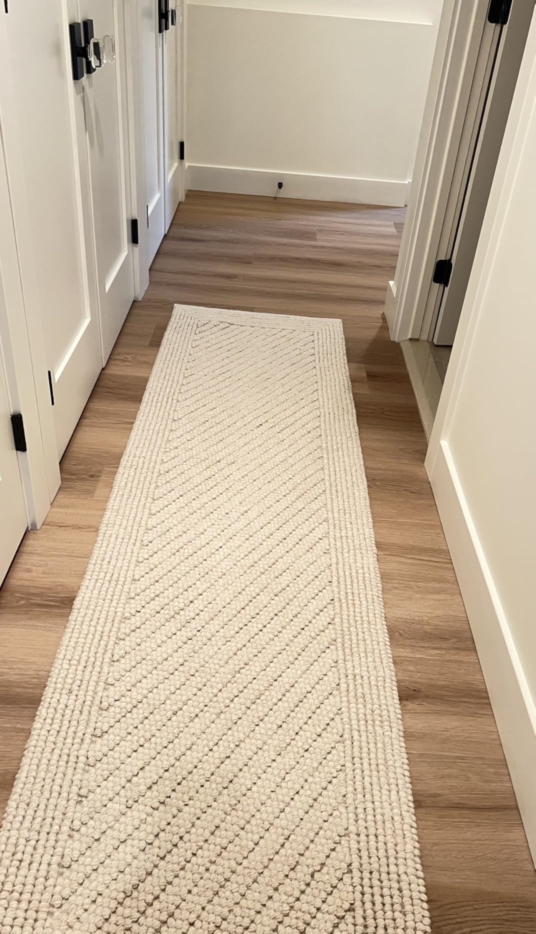 GORILLA GRIP® Slip Resistant Rug Gripper Pads for Hardwood Floor, 2x3 Cream customer photo 1
