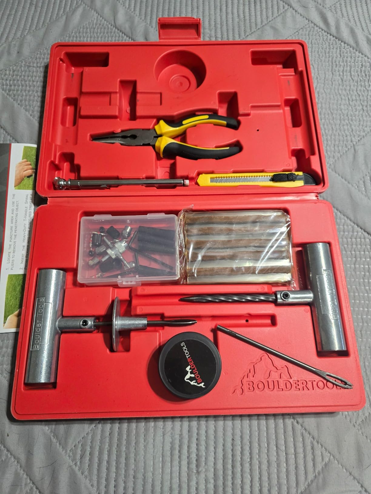 Boulder Tools Tire Plug Kit - Professional Tire Repair Kit customer photo 2