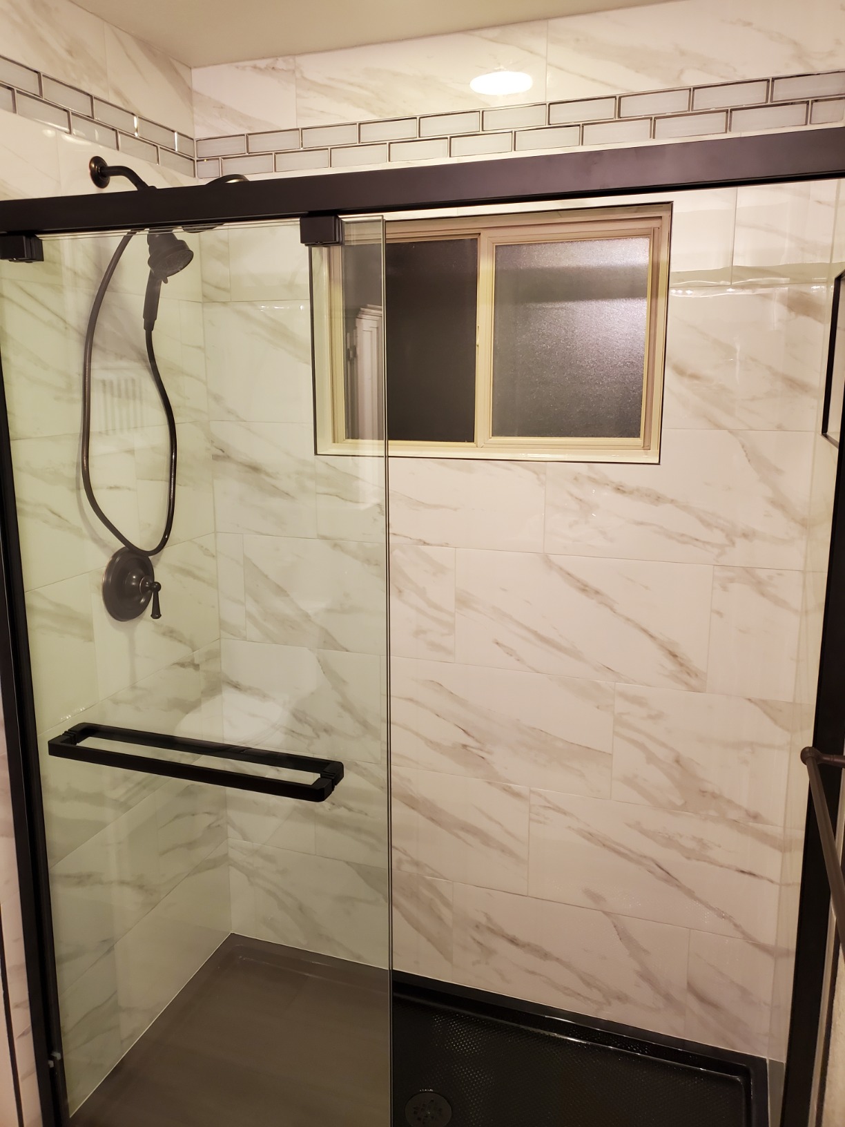 DreamLine Encore 56-60 in. W x 76 in. H Semi-Frameless Bypass Shower Door in Chrome, SHDR-1660760-01 customer photo 1