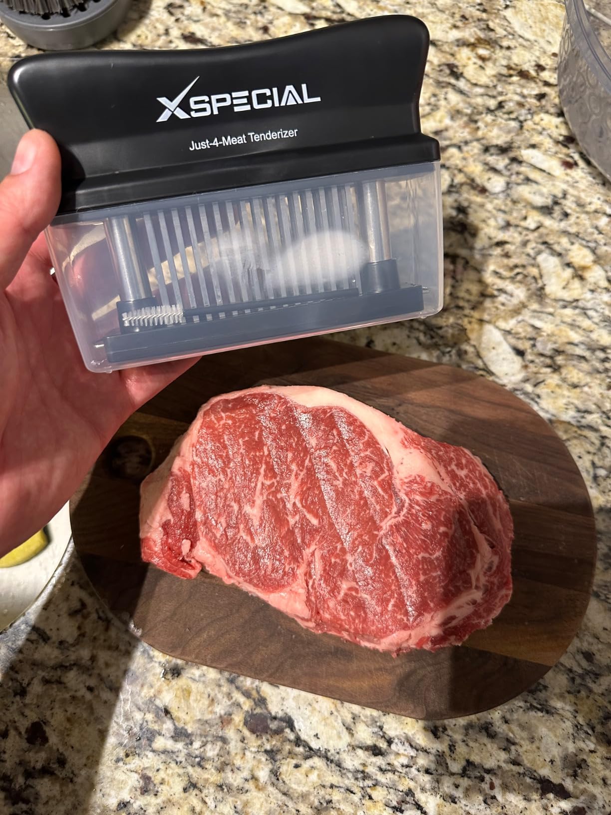 XSpecial 48-Blade Meat Tenderizer Tool – Stainless Steel, Detachable Design customer photo 2