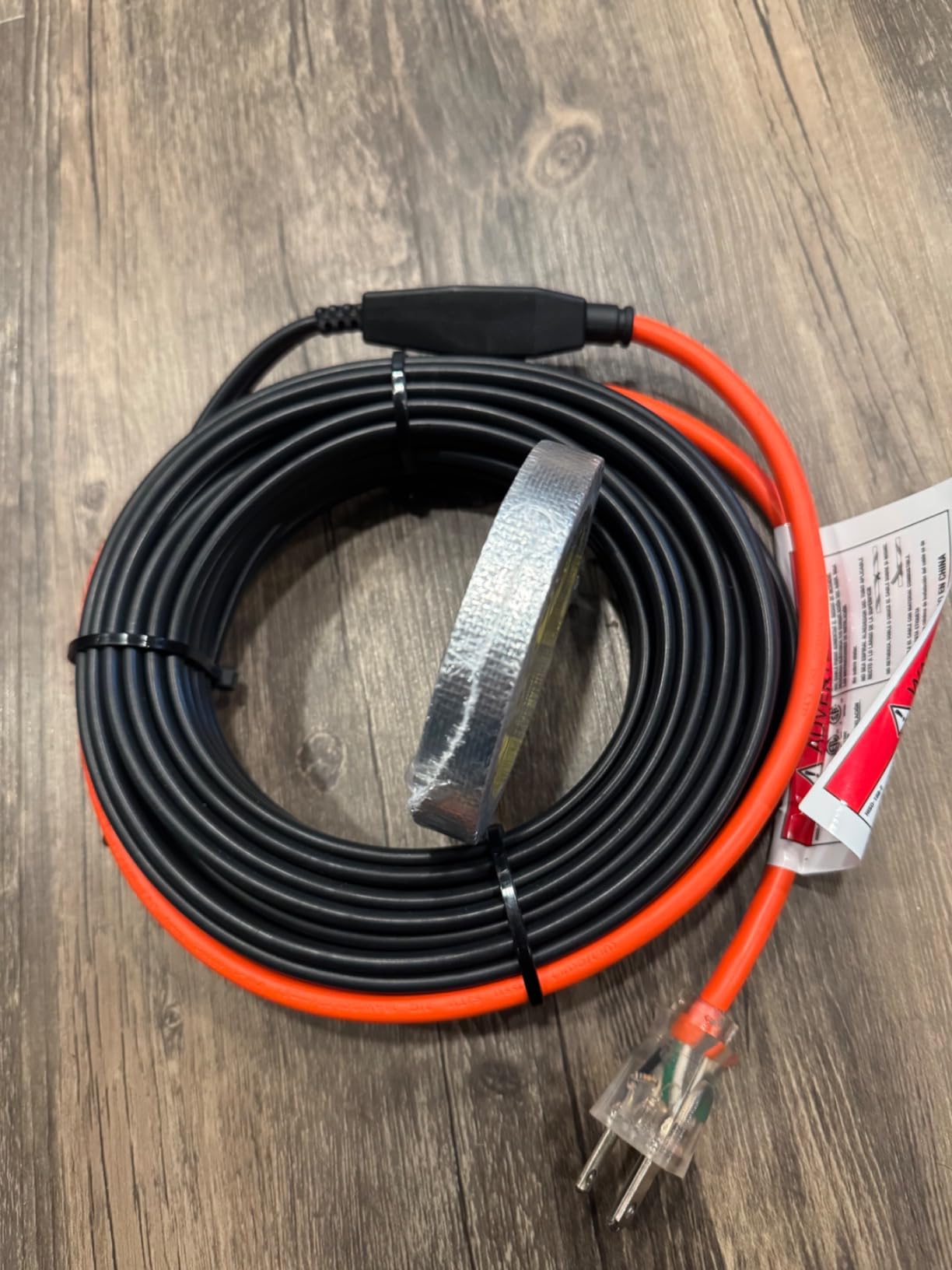 HEATIT Heating Cable - CSA & ETL Approved, Prevents Pipe Freeze, Keeps Water Flowing, Energy-Efficient, Reliable Performance, Hassle-Free, Durable Heat Tape for Water Pipes HISD 6ft, 7w/ft, 120V customer photo 2