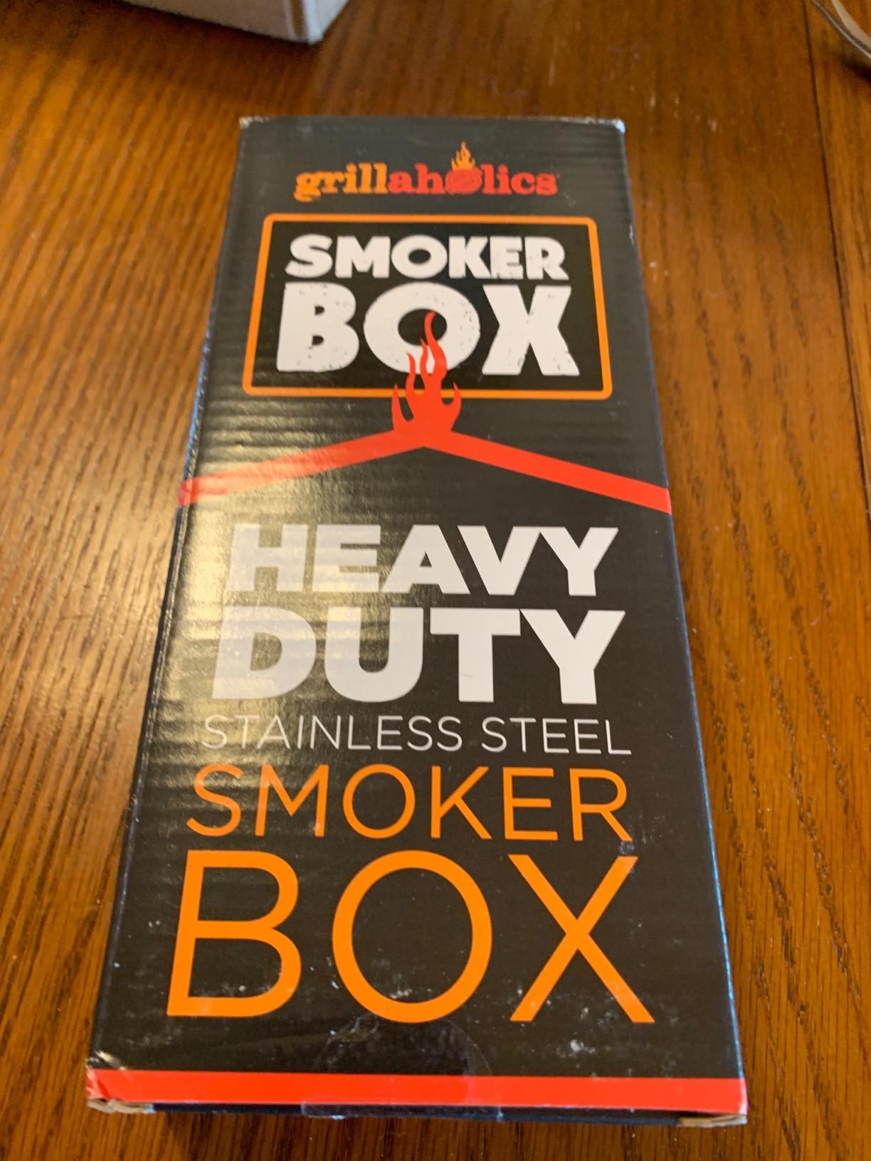 Grillaholics Stainless Steel Wood Chip Smoker Box for Gas & Charcoal Grills customer photo 1