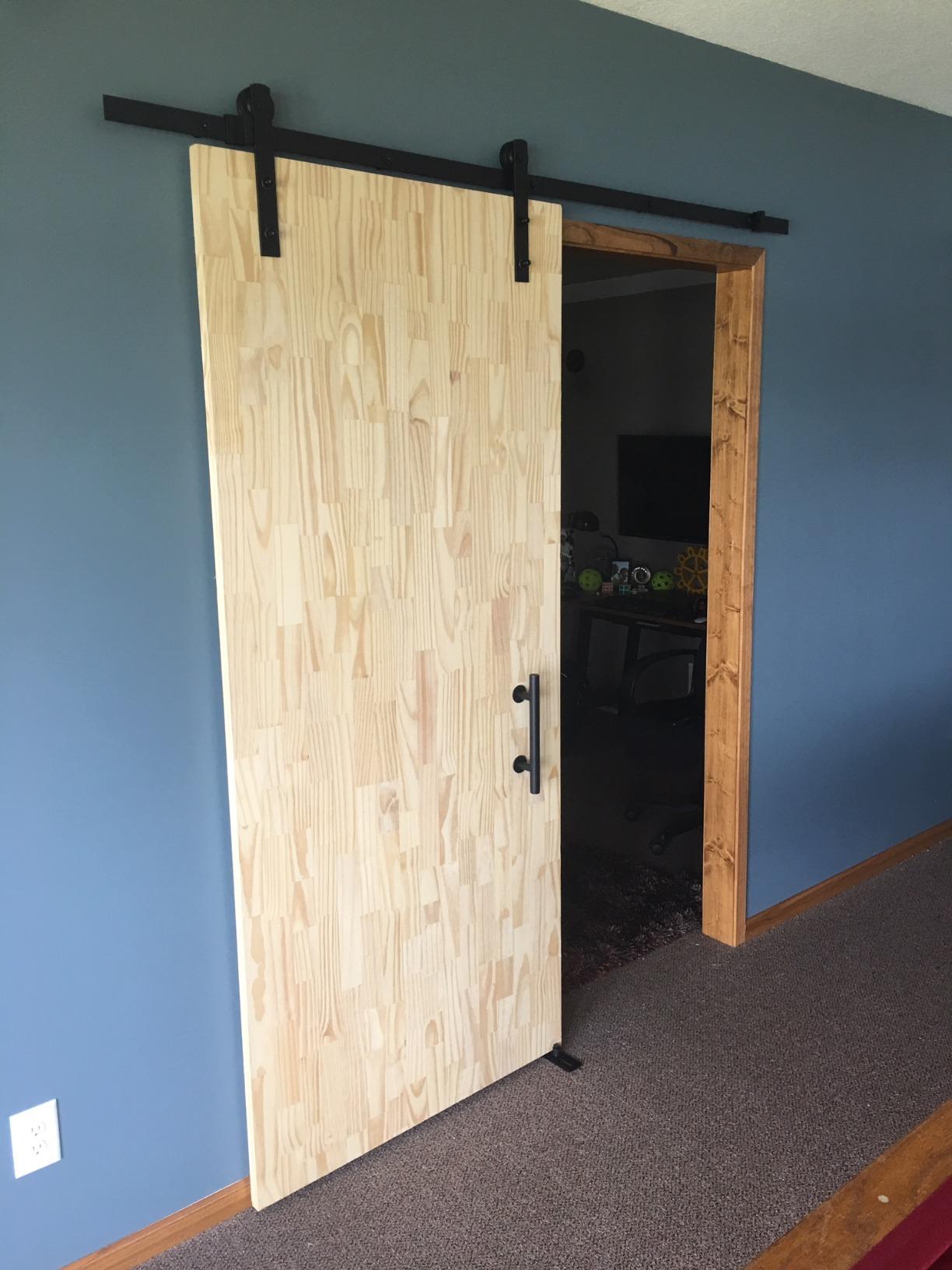 SMARTSTANDARD 6.6ft Sliding Barn Door Hardware kit, Fit 36-40