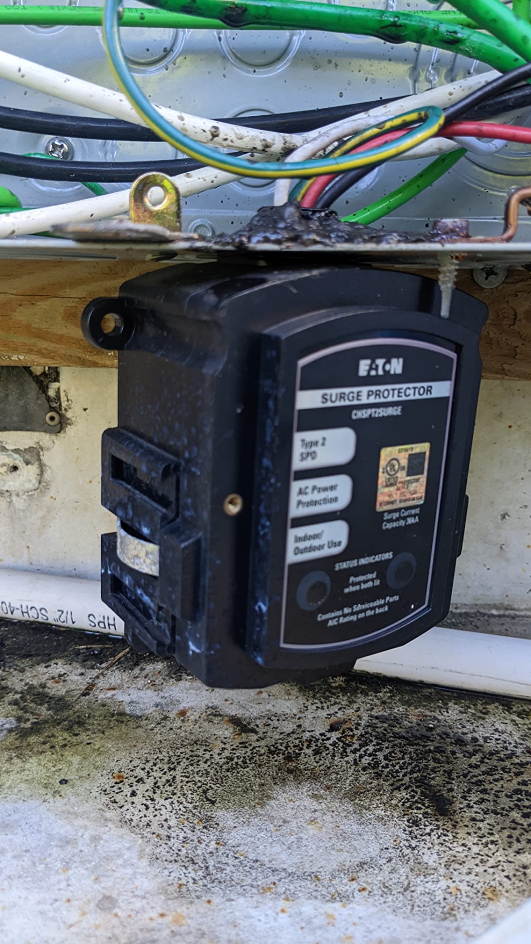 Eaton CHSPT2SURGE SPD Type 2 Chsp Whole Home Surge Protector, Nema 4, Single Phase, 120/240 Volts, Ul 1449 3Rd Edition customer photo 1