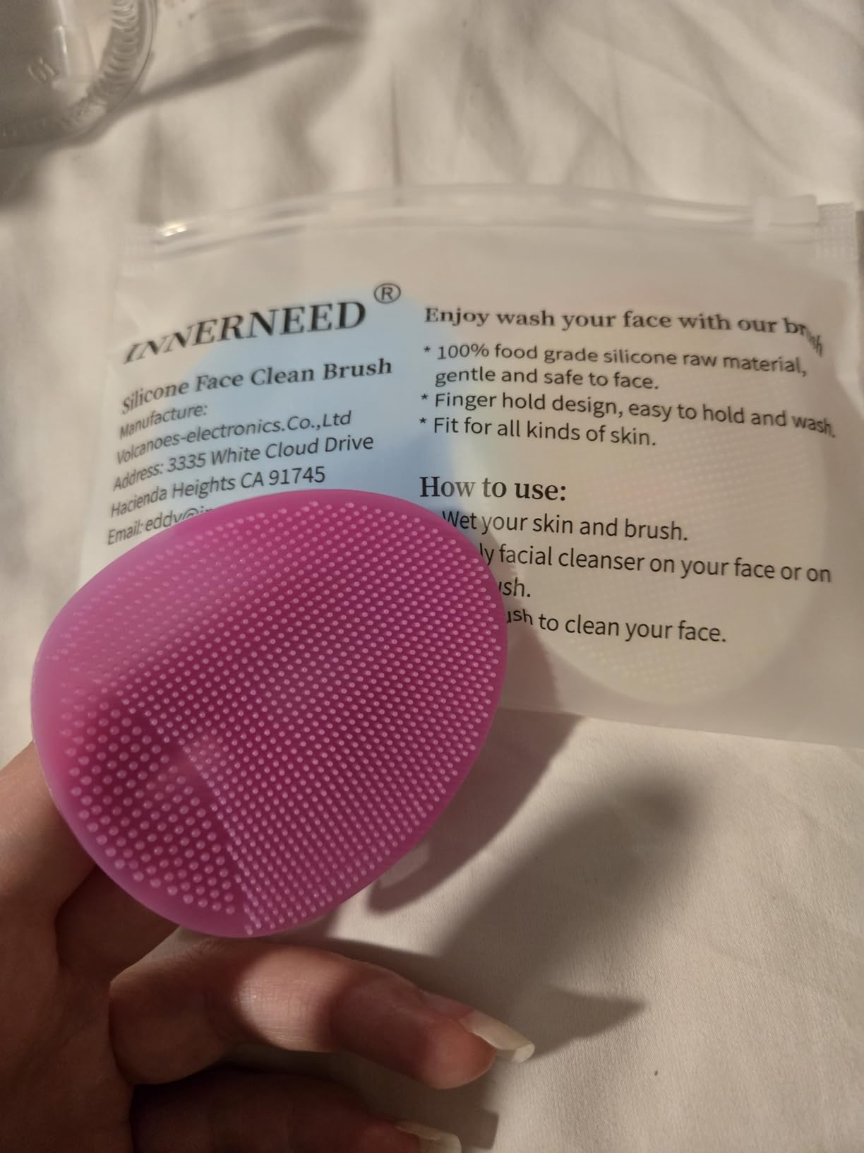 Super Soft Silicone Face Cleanser and Massager Brush Manual Facial Brush customer photo 1