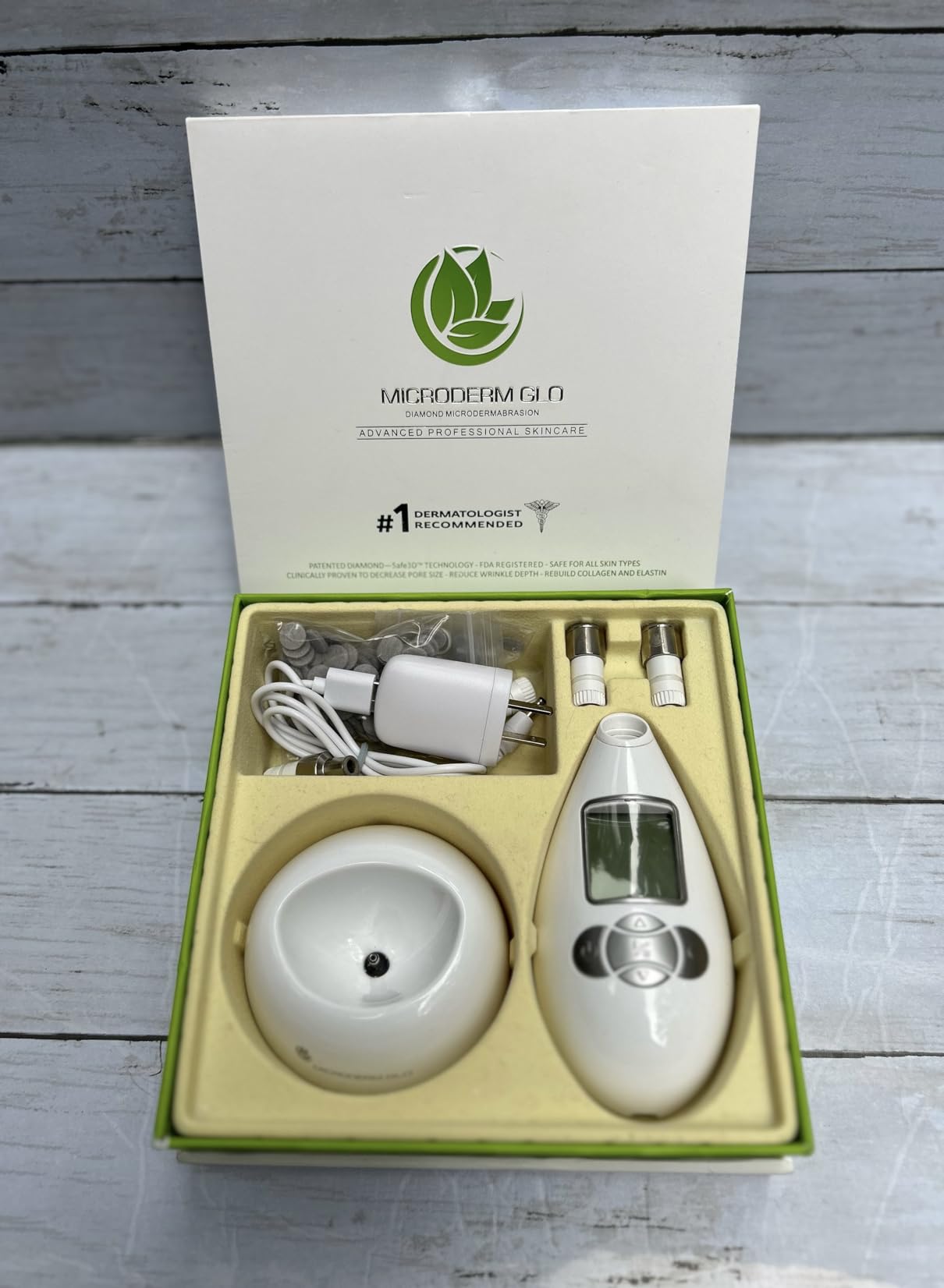 Microderm GLO Diamond Microdermabrasion Machine - Best Gift for Women - Dermabrasion & Anti Aging Wrinkle Skincare - Home Facial Treatment System - Blackhead Remover & Exfoliator for Acne Scars customer photo 1