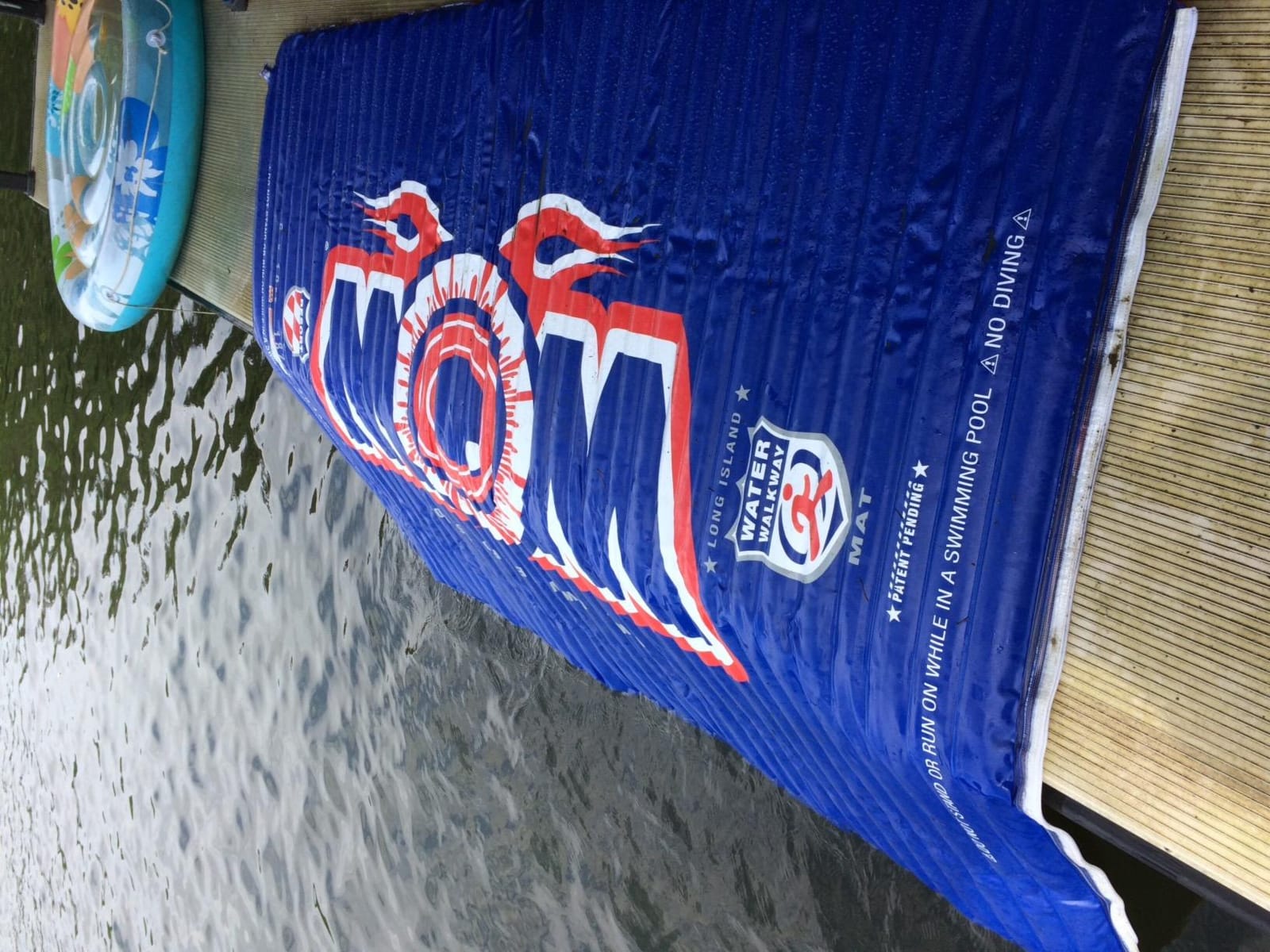 Wow Sports - Inflatable Water Mat - Pool Float Water Walkway - Fun Lake Accessory for Kids & Adults - 10 ft x 6 ft - Attach to Boats customer photo 1