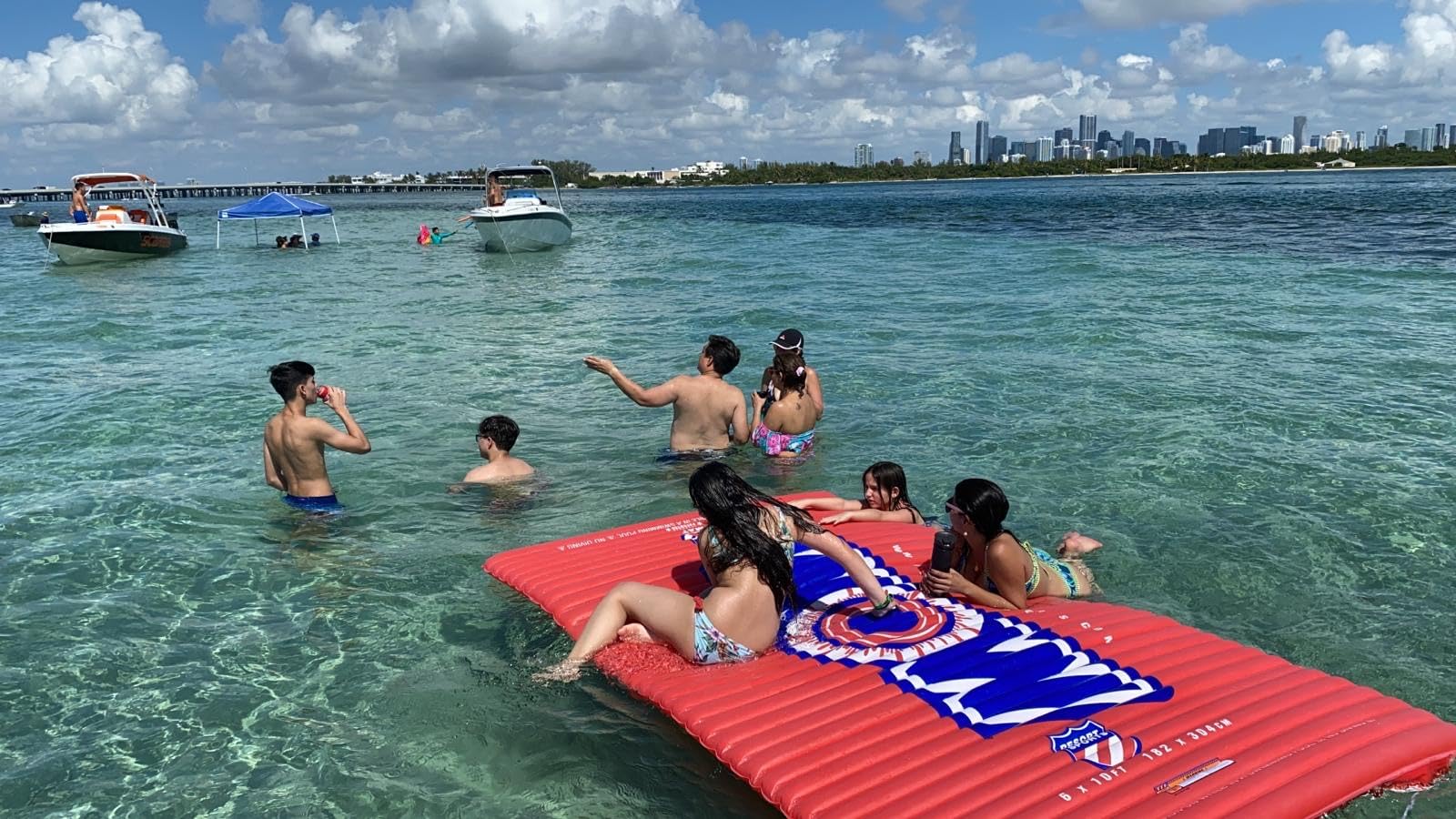 Wow Sports - Inflatable Water Mat - Pool Float Water Walkway - Fun Lake Accessory for Kids & Adults - 10 ft x 6 ft - Attach to Boats customer photo 2