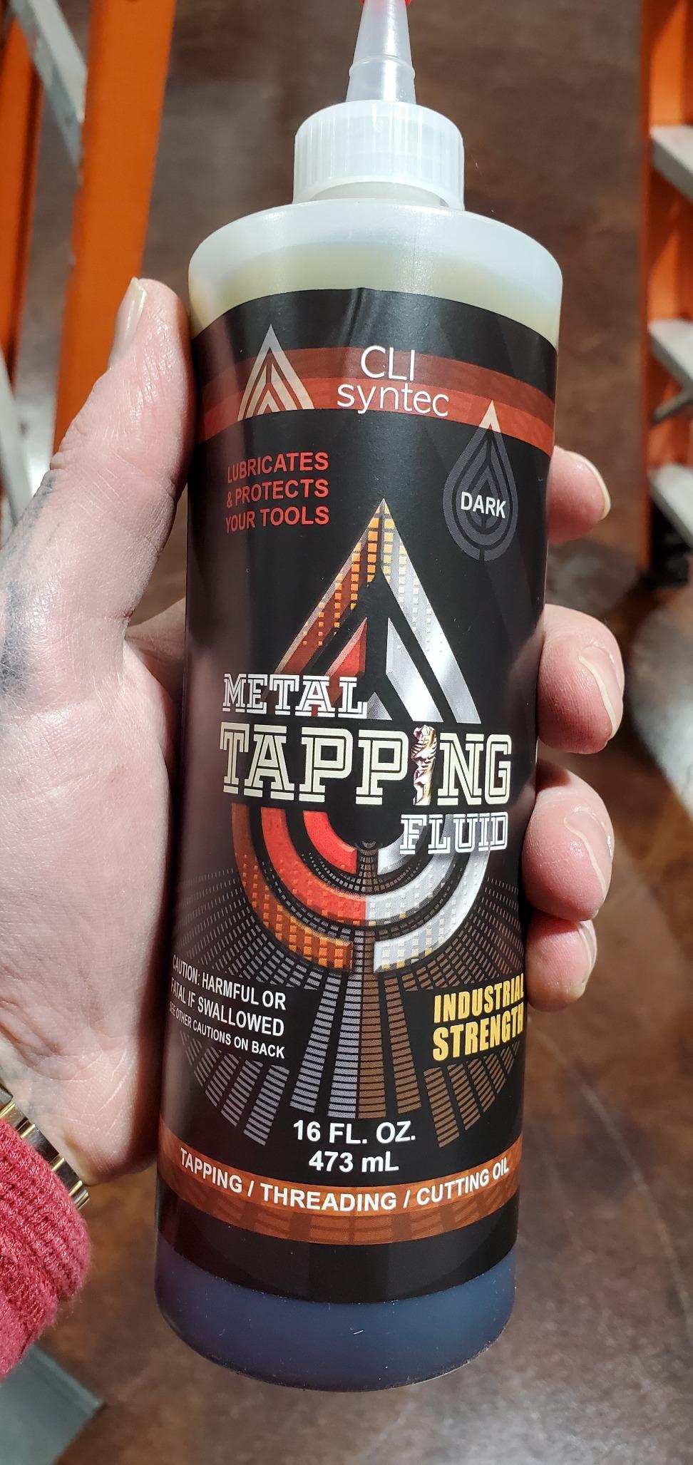 Premium Metal Tapping Fluid, Cutting Oil - 16 FL. OZ. for Drilling, Threading and Cutting, Dark Formula, Industrial Strength, Made in The USA customer photo 1