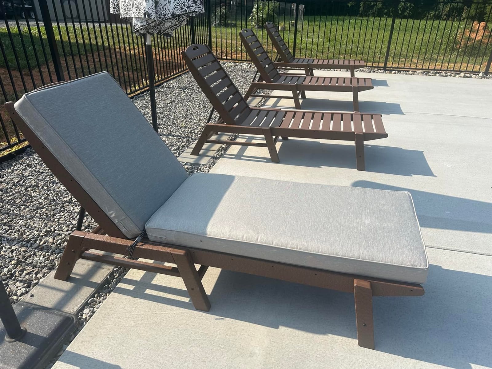 Classic Accessories Montlake FadeSafe Water-Resistant 72 x 21 x 3 Inch Patio Chaise Lounge Cushion, Heather Henna customer photo 1