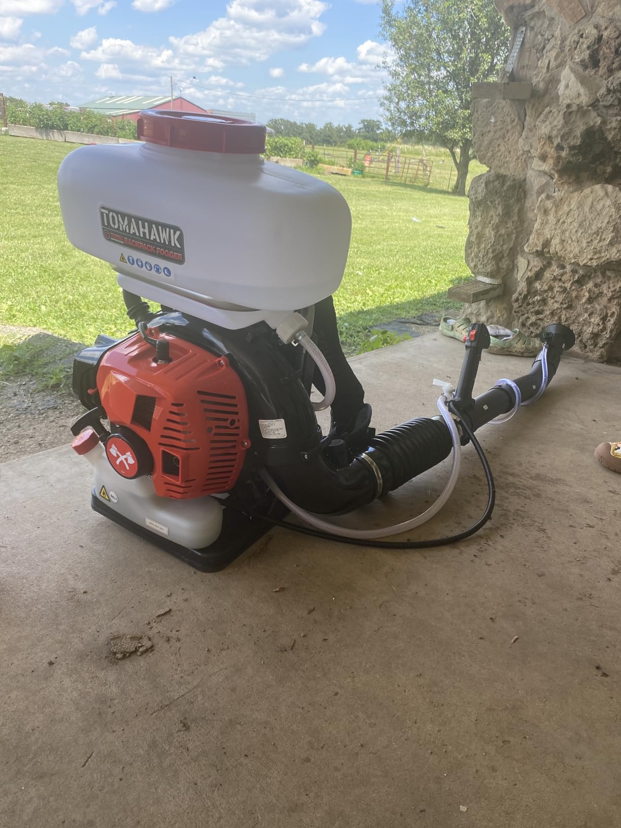 Tomahawk Power 3HP Backpack Mosquito Fogger Leaf Blower 3.7 Gallon Tank Garden Sprayer (Turbo Fogger) customer photo 2