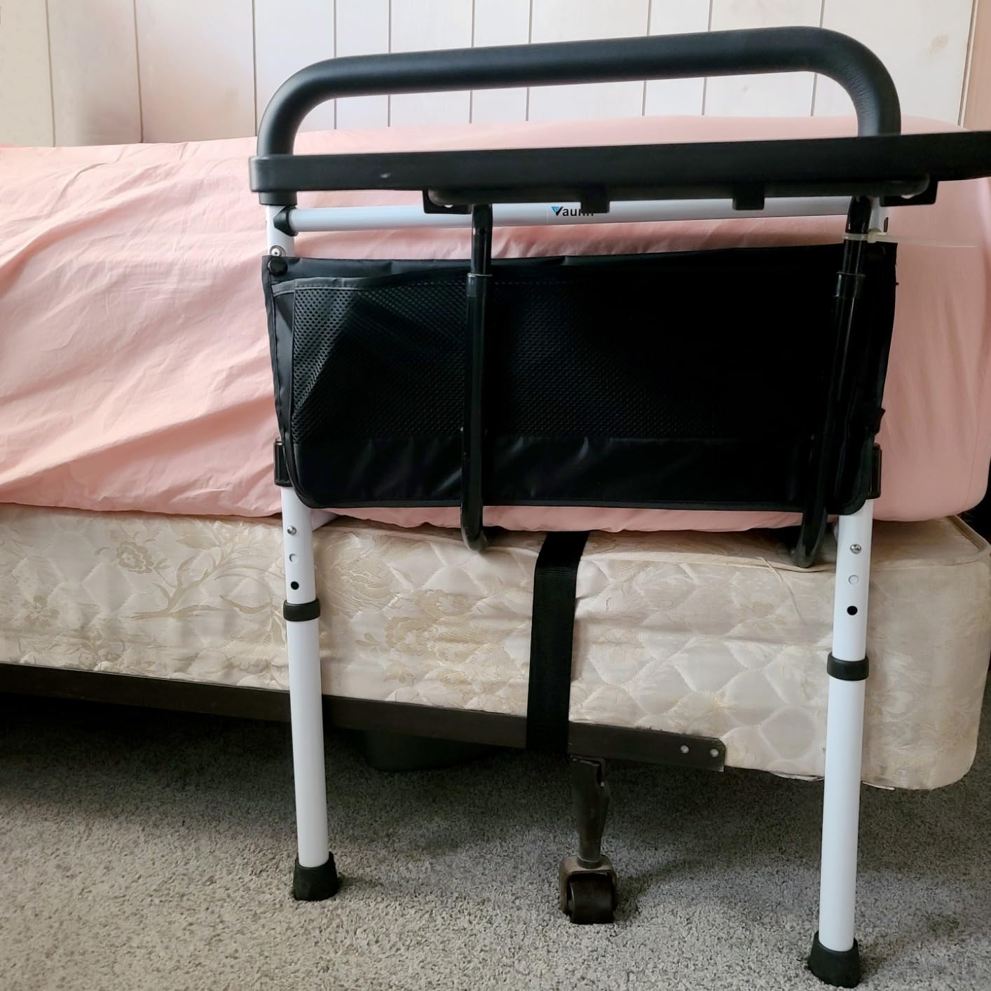 Vaunn Medical New Adjustable Bed Assist Rail Handle (Passed ASTM F3186–17 Safety Standard) and Hand Guard Grab Bar, Bedside Safety and Stability (Tool-Free Assembly) customer photo 1