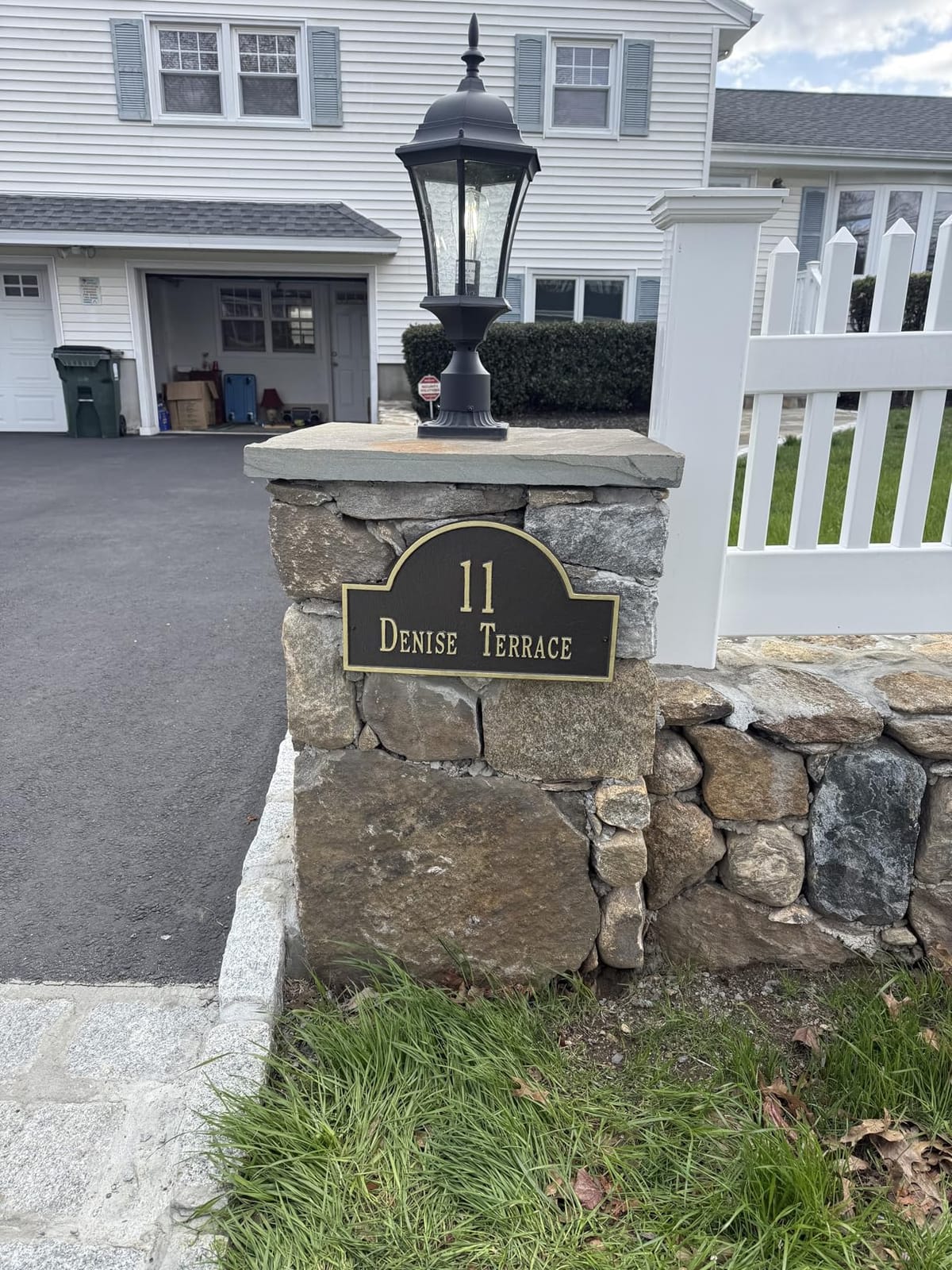 Whitehall Personalized Cast Metal Address Plaque with Arch Top. Made in the USA. Display Your Address and Street Name. Custom House Number Sign. Wall Mounted Sign. customer photo 2