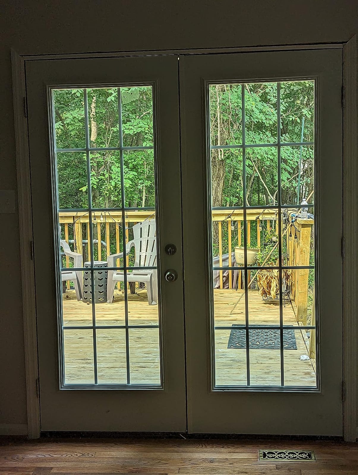 National Door Company Z029264R Steel, Primed, Right Hand In-swing, Exterior Prehung Double Door, Internal Grilles Full Lite, 64