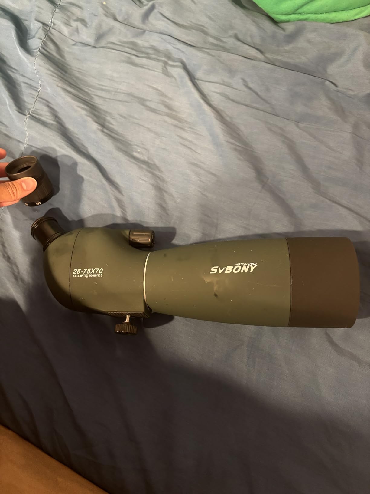 SVBONY SV28 Spotting Scope, Angled 25-75x70 with Tripod for Target Shooting customer photo 1