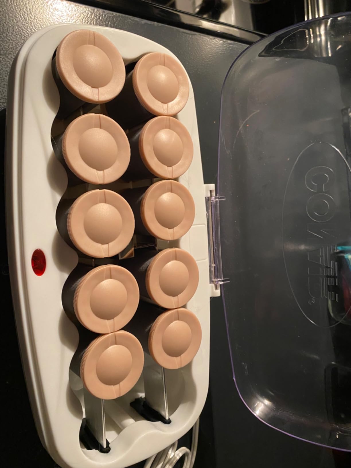 Conair Ceramic 1 1/2-inch Hot Rollers, Super Clips Included, Create Big Bouncy Curls customer photo 2