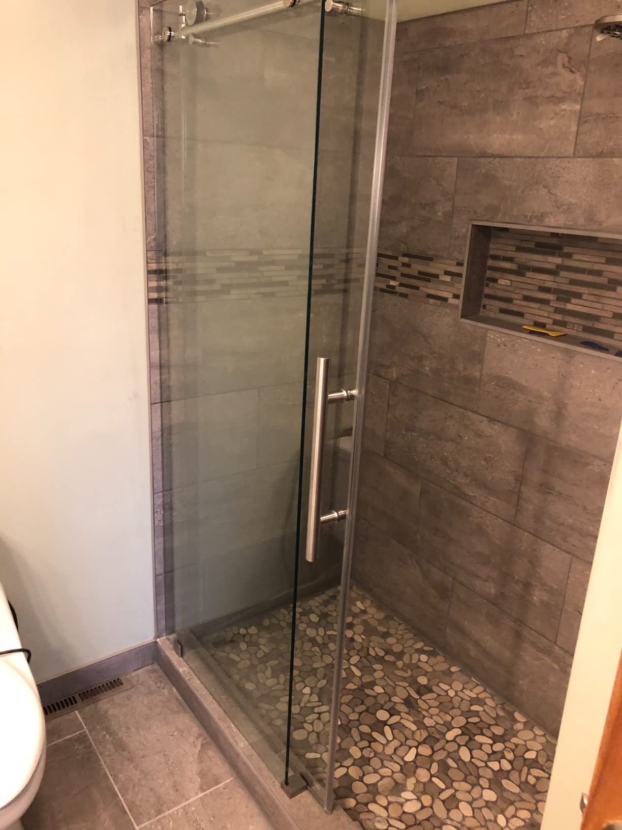 WOODBRIDGE Frameless Sliding Shower, 56