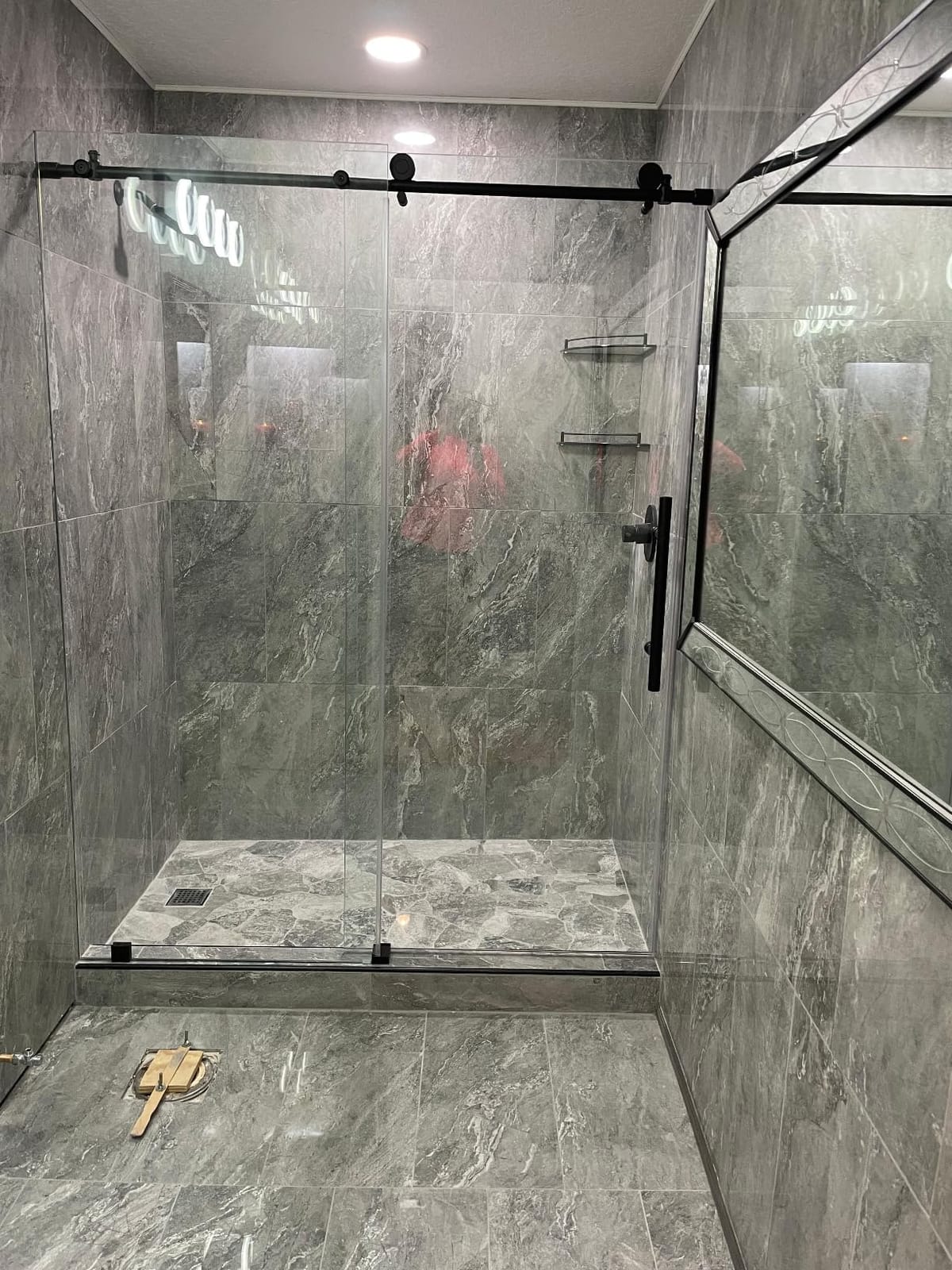WOODBRIDGE Frameless Sliding Shower, 56