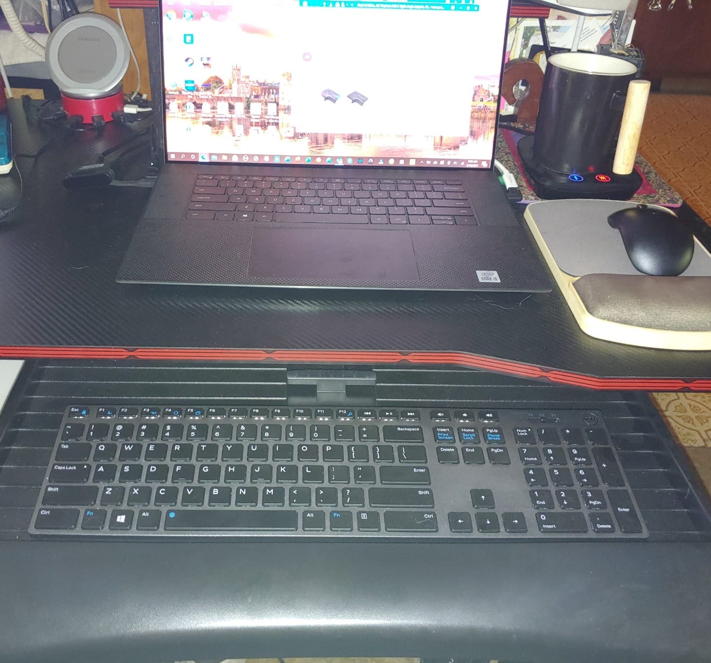 Mount-It! Keyboard Tray Under Desk with Adjustable Mouse Platform – Easy-Glide Sliding Drawer Under Desk Slide Out – Ergonomic Under Key Board Shelf for Office, Gaming, and Workstations customer photo 2
