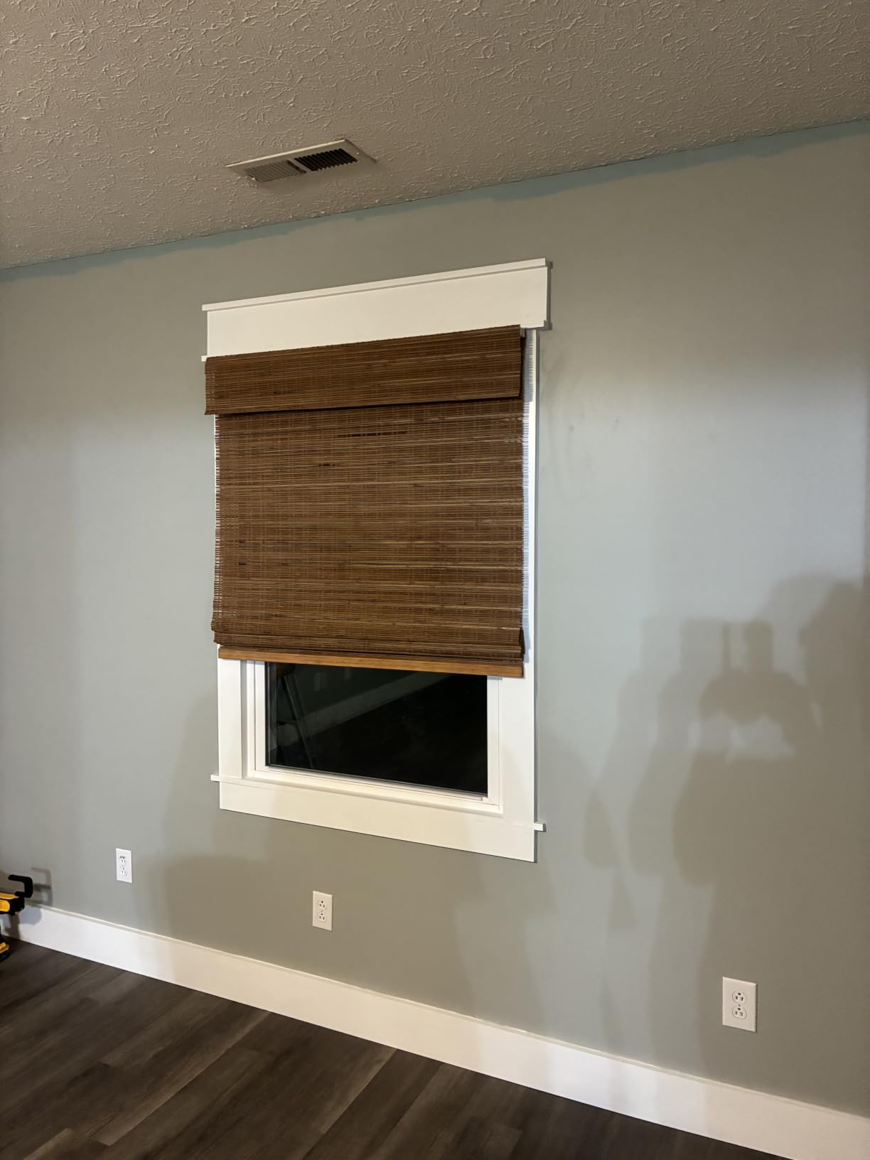 ARLO BLINDS Bamboo Roman Shades w/Valance 34