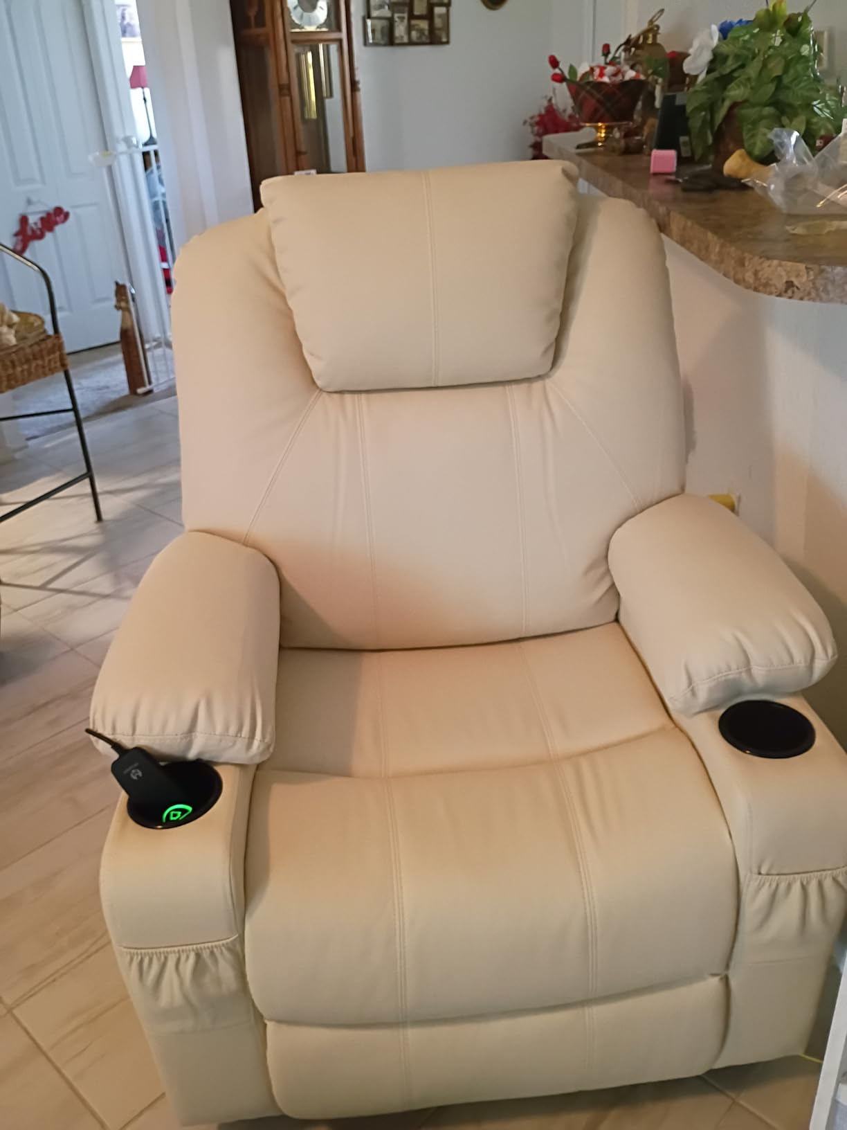 MCombo Power Lift Recliner Chair for Elderly, Heat and Massage 7040(Medium) customer photo 2