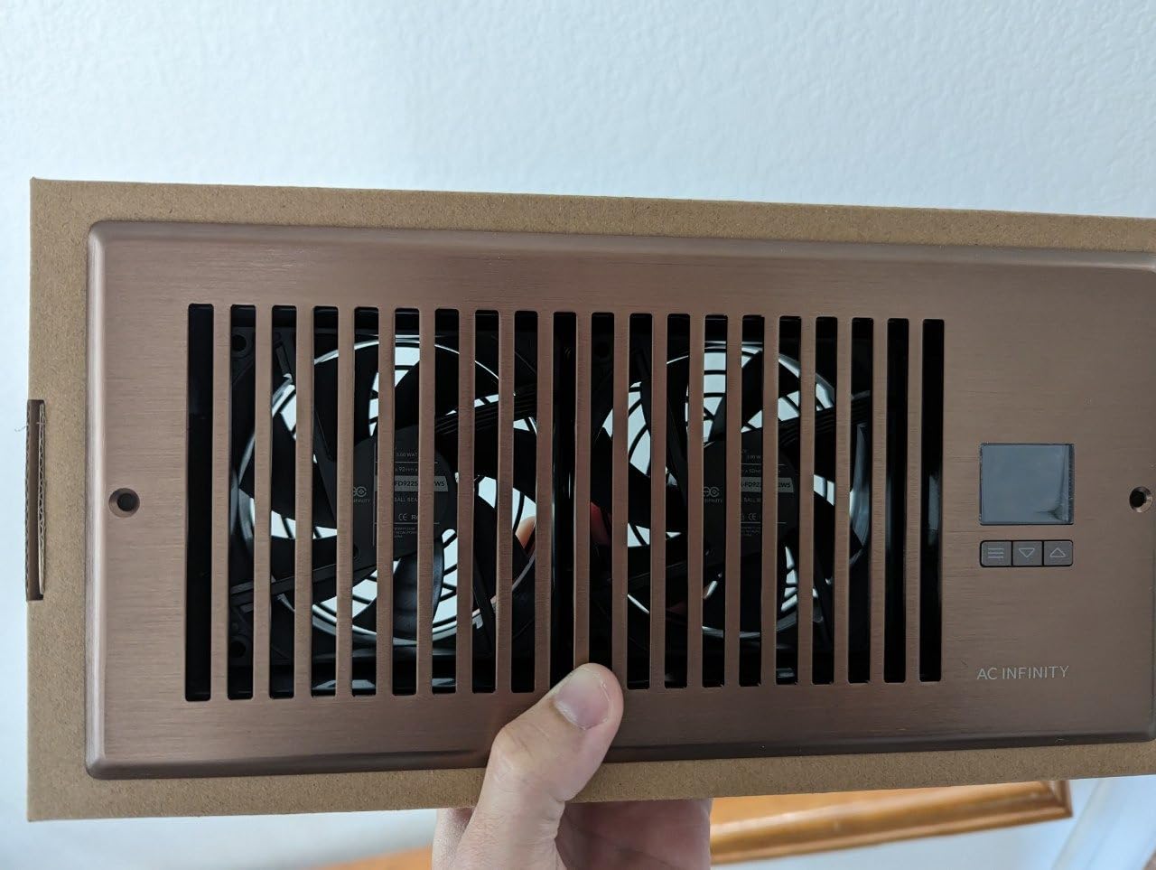 AC Infinity AIRTAP T4, Bronze Register Booster Fan for 4”x10” Openings customer photo 1