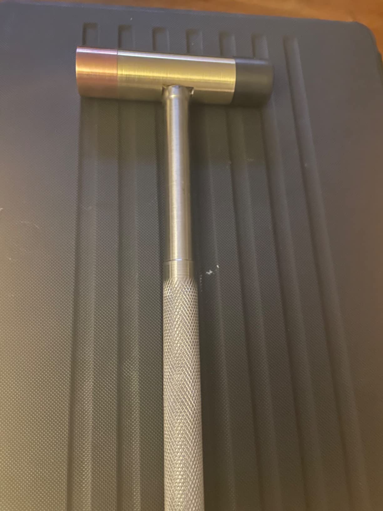 Knurling Knurler Tool 2cm/0.8inch Spring Loaded Holder Linear Knurl Tool Lathe Adjustable Shank with 4 Spare Knurling Wheels 45# Carbon Steel CR15 for 7X Mini Lathe customer photo 1
