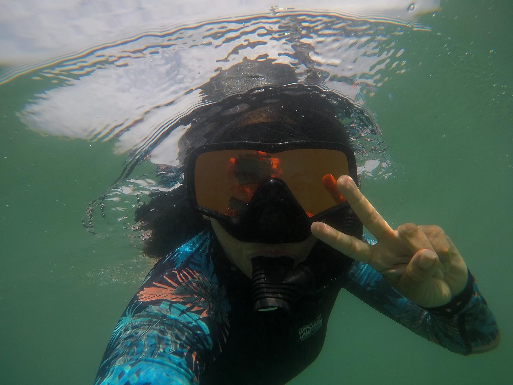 EVO Hi Definition Mask and Snorkel Combo - Single Lens Adult Set - Diving Mask With Valve - Scuba Accessories customer photo 1