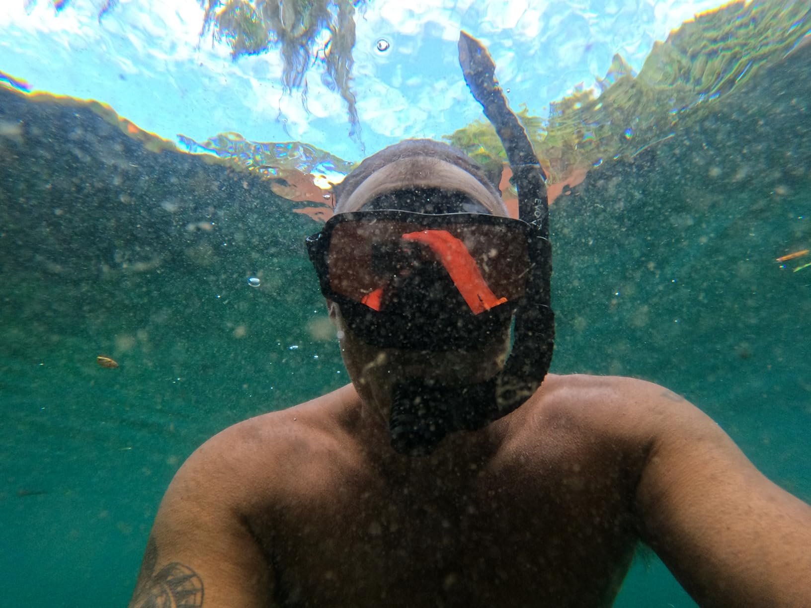 EVO Hi Definition Mask and Snorkel Combo - Single Lens Adult Set - Diving Mask With Valve - Scuba Accessories customer photo 2