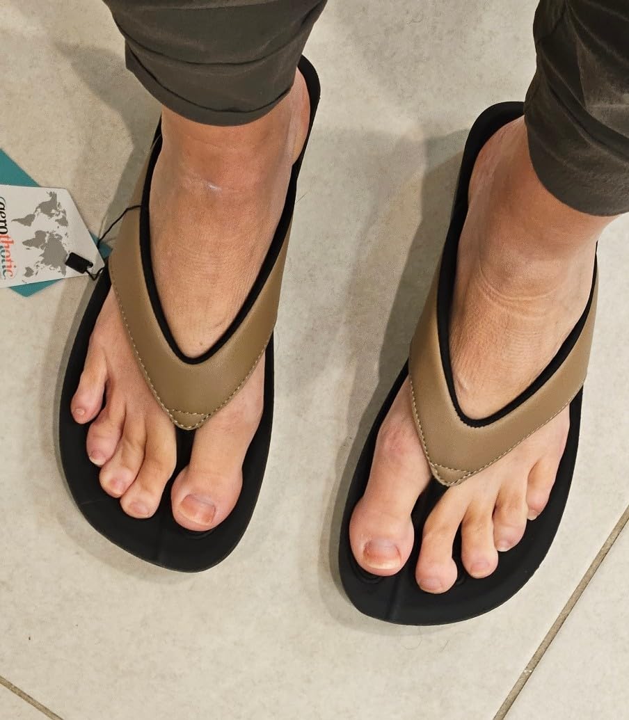 AEROTHOTIC Comfy Arch Support Flip Flops for Women Orthopedic Slip on Sandals customer photo 2