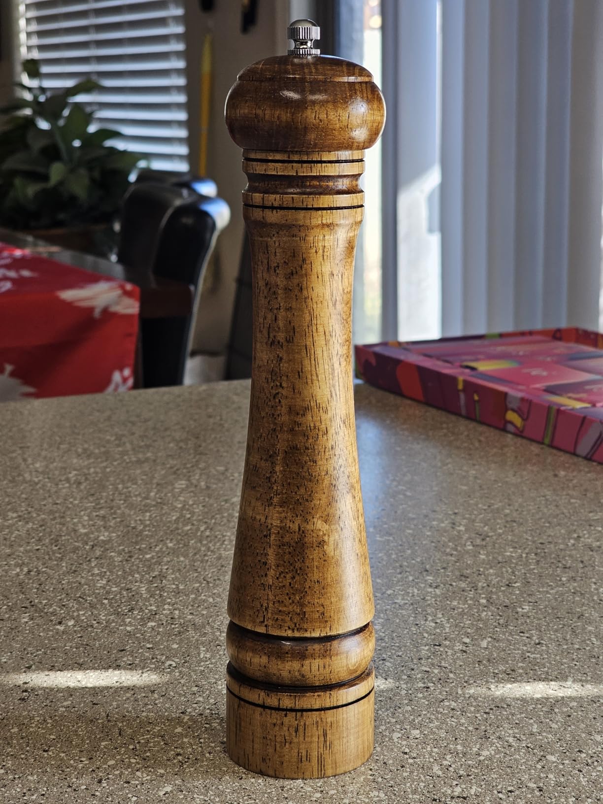 XWXO Wood Salt and Pepper Grinder Set Salt Mill Pepper Grinder Set 8 inches customer photo 1