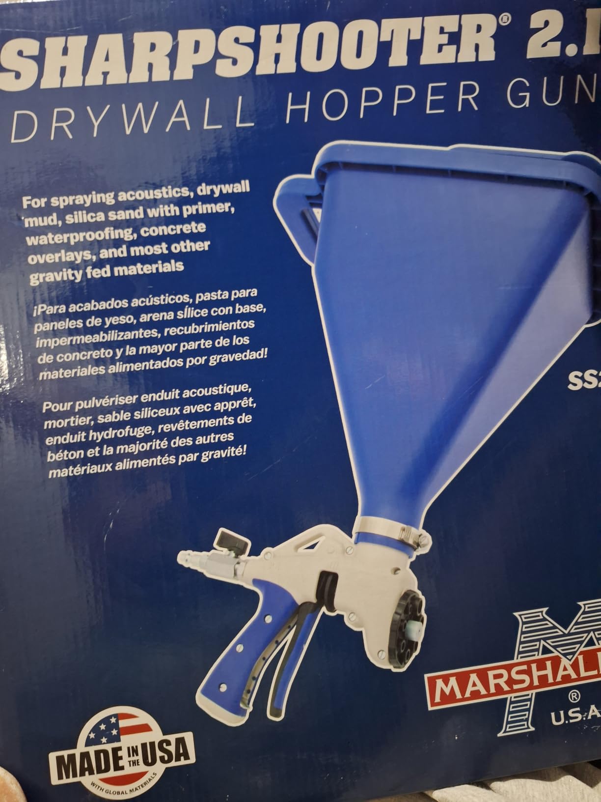 MARSHALLTOWN Sharpshooter 2.1 Texture Sprayer, Adjustable, Assembled in USA customer photo 1