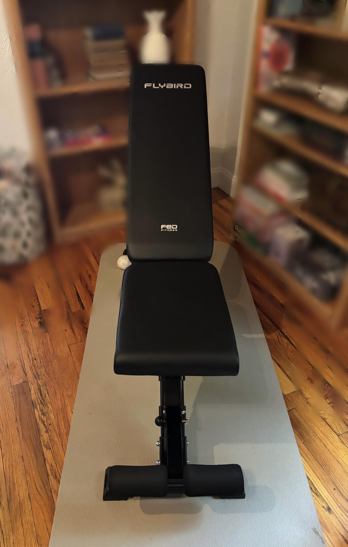 FLYBIRD WB5 Weight Bench, ASTM-Certified 800LBS Adjustable Weight Bench Workout Bench Foldable for Home Gym, 90 Degree to -30 Degree FID and 30in Extended Backrest for Bench Press Strength Training Exercise customer photo 2