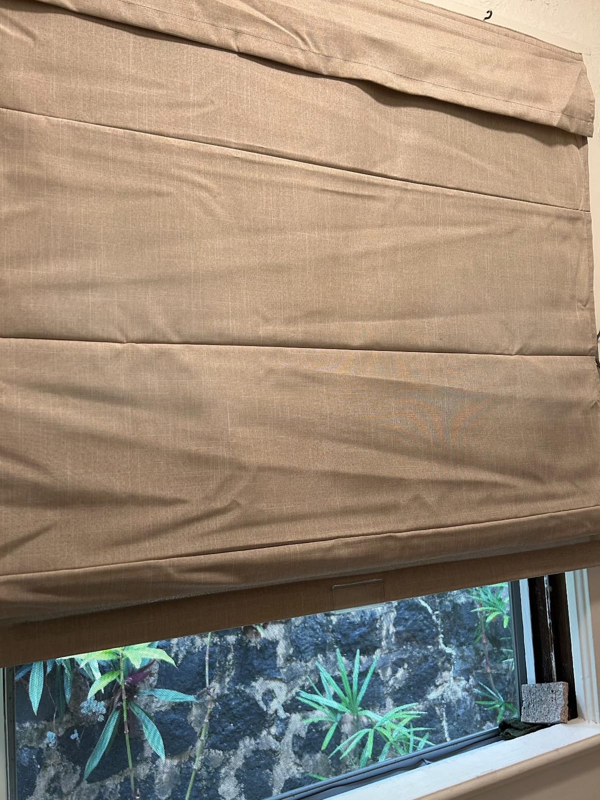 Chicology Cordless Roman Window Shade, Belgian Flax, 34