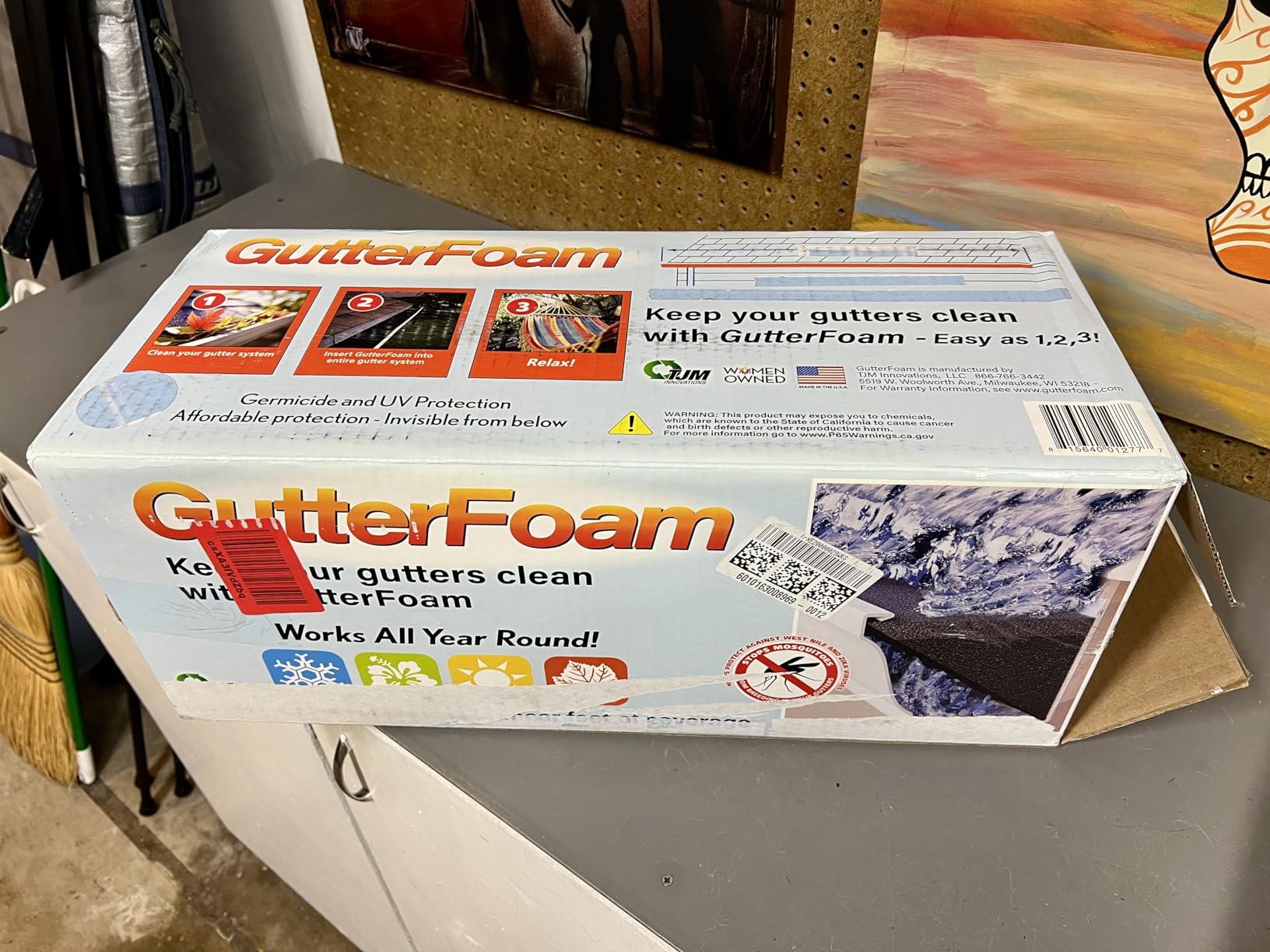 Original Gutter Guard - 4-Inch K Style Foam Gutter Filter Insert with Year Round Leaf Protection & Easy DIY Installation - GSK432-2 customer photo 1