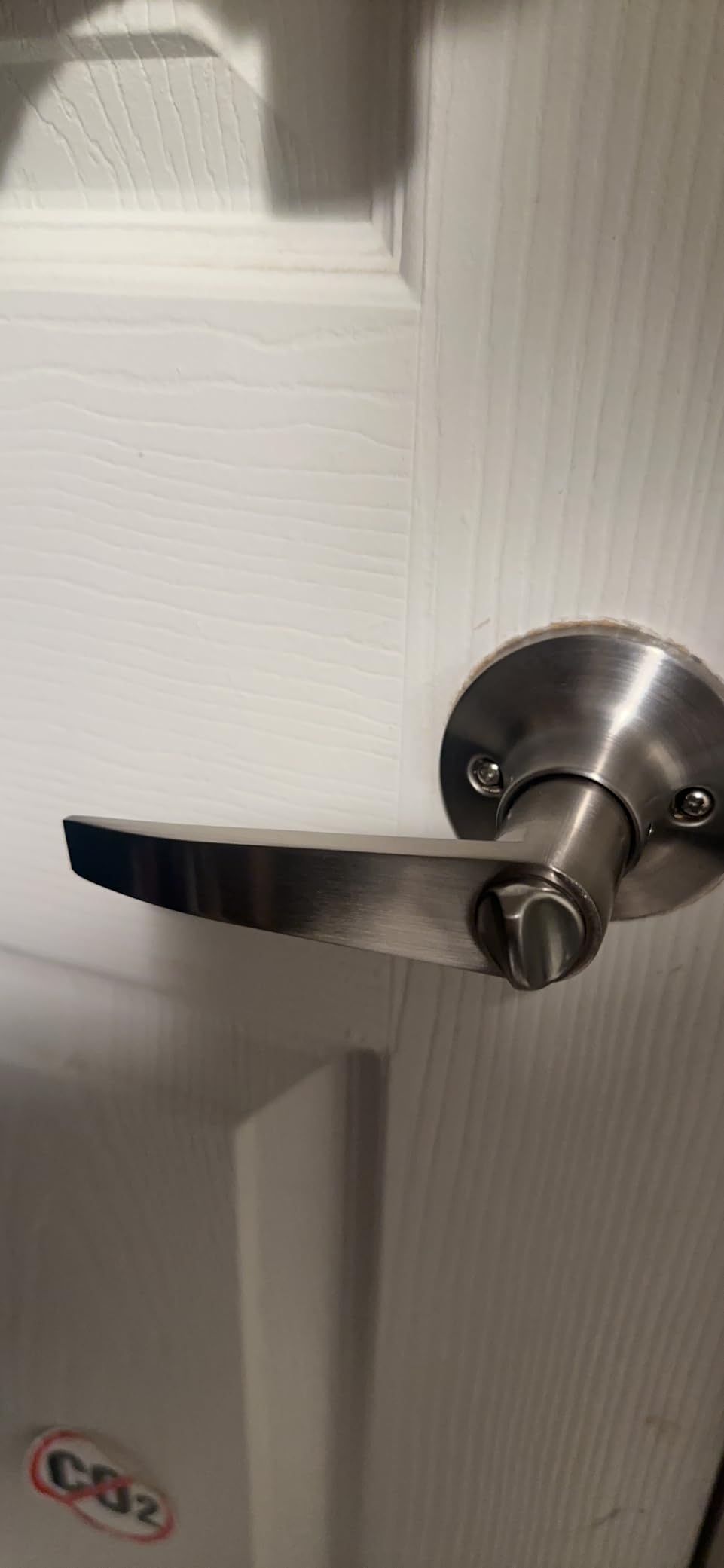 1 Pack of MANREN Lever Keyed Entry Door Lever Handle Lock, Universal Door Knob Hardware,Nickel Brushed Color (MR802ET) customer photo 1