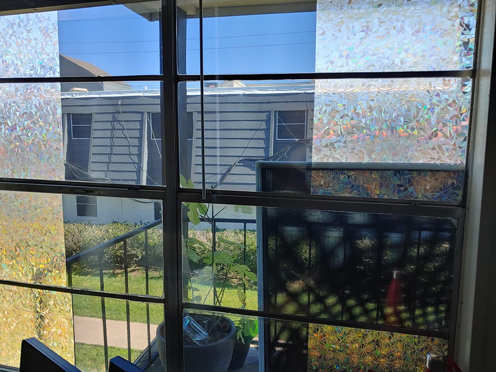 WPCTEV One Way Window Privacy Film, Mirror Tint, Black, 17.5In x 6.5Ft customer photo 2