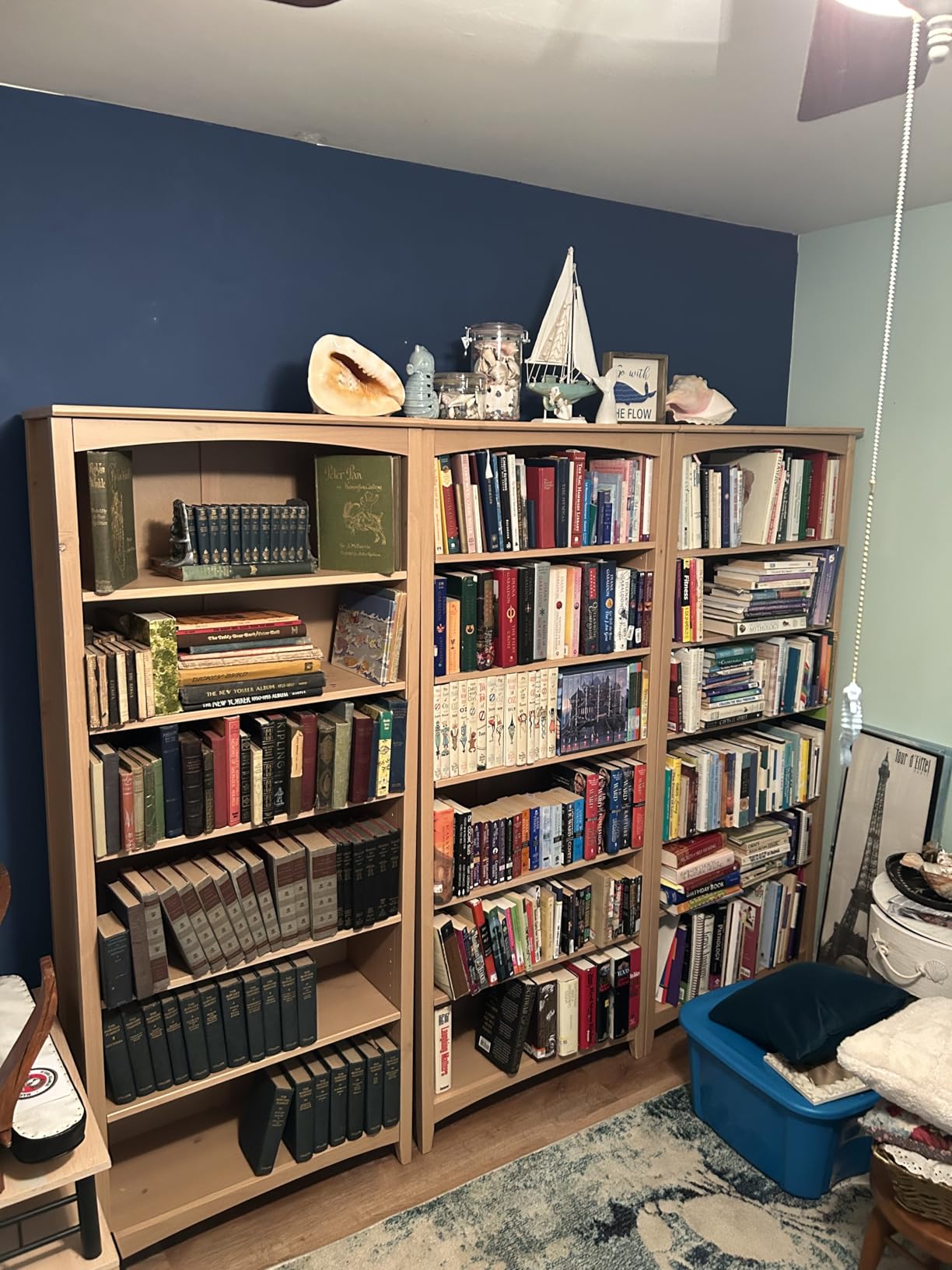 Camaflexi Shaker Style 6 Shelf Bookcase / Solid Wood / 72 inch Tall / Adjustable Shelving / Closed Back / Display Bookshelf for Living Room, Bedroom, Home and Office, Cherry customer photo 1