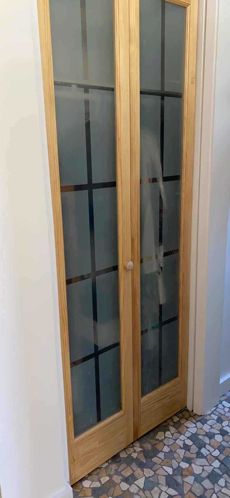 Kimberly Bay Closet Door, Bi-fold, Traditional Louver-Louver White (80x24) customer photo 2