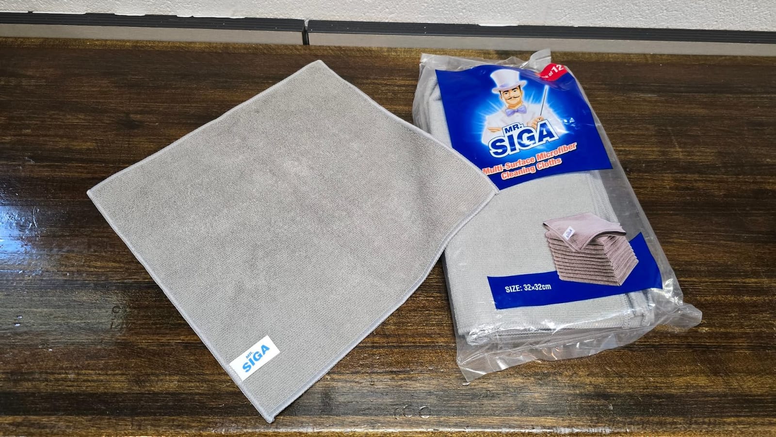 MR.SIGA Microfiber Cleaning Cloths, Streak Free Microfiber Towels, 12 Pack customer photo 1