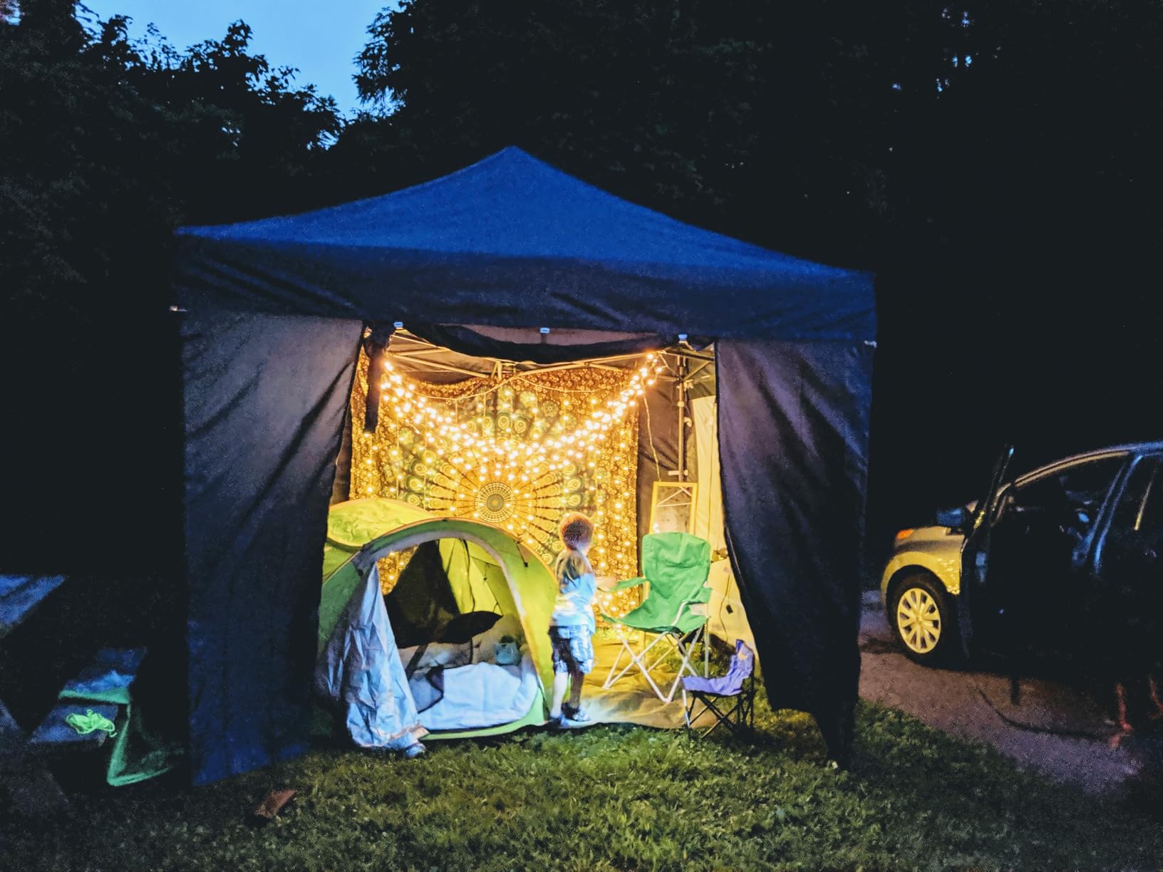 ABCCANOPY Heavy Duty Easy Pop up Canopy Tent with Sidewalls 10x10, Red customer photo 2