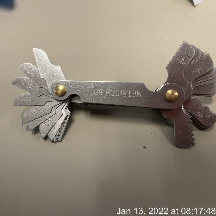 ChgImposs Metric & Imperial & US Screw Gauge SAE Whitworth 55 Degree & Metric 60 Degree & & US 60 Degree Thread Pitch Gauge for Industrial Measurement customer photo 1