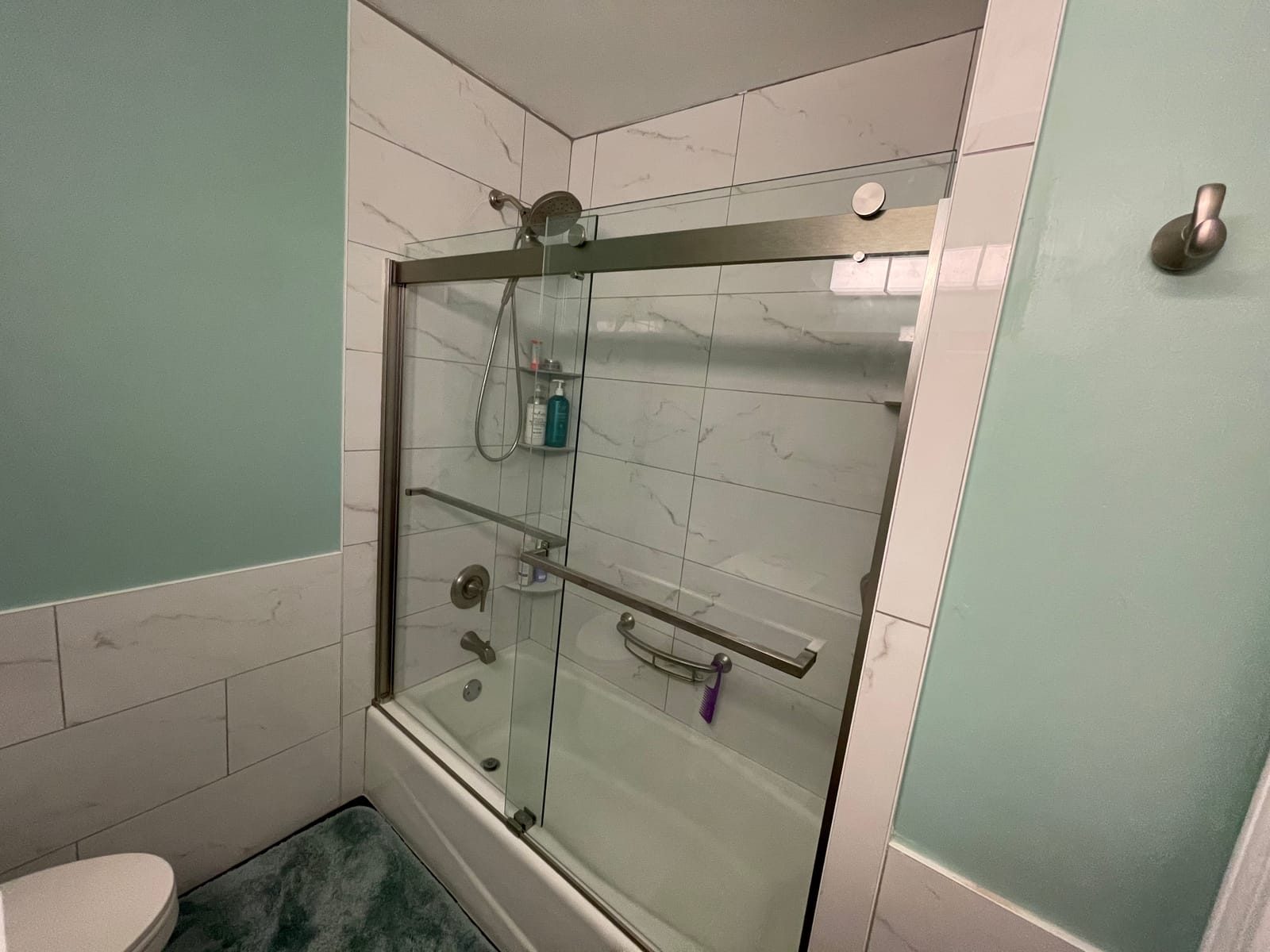 DreamLine Sapphire 56-60 in. W x 60 in. H Semi-Frameless Bypass Tub Door in Chrome, SHDR-6360602-01 customer photo 1
