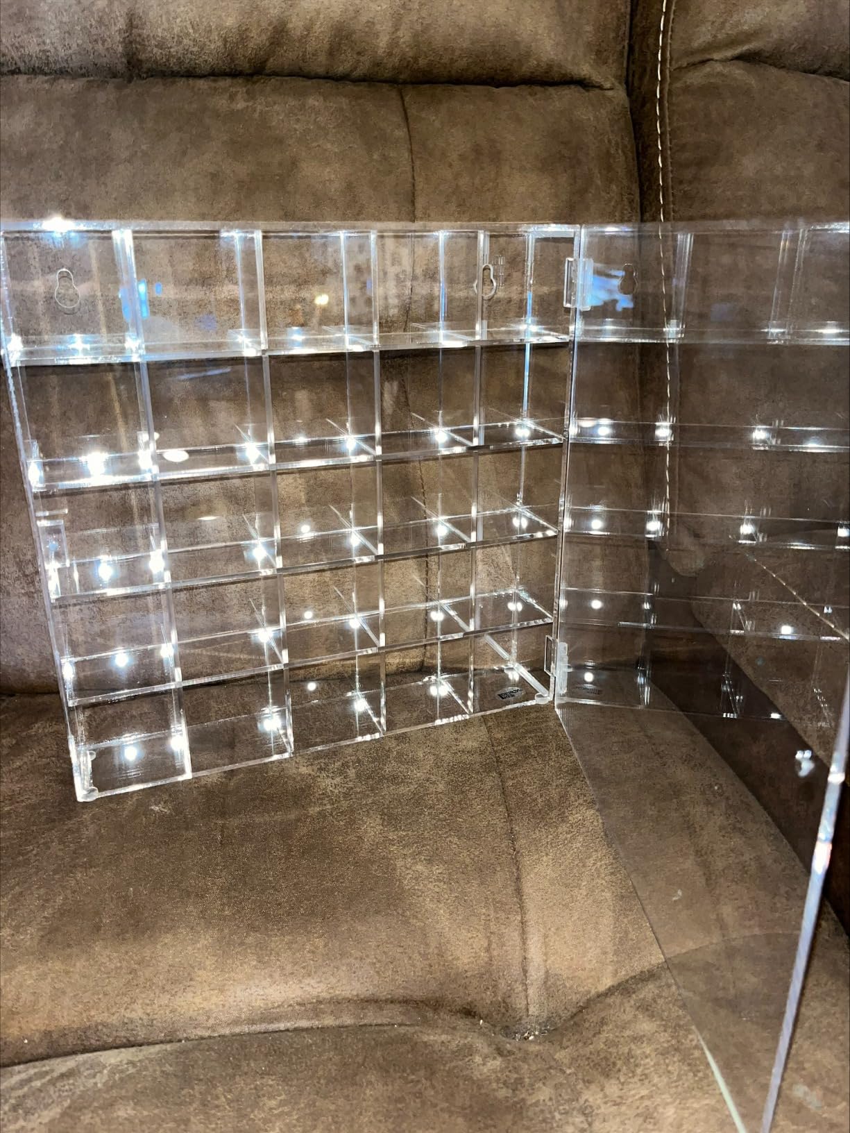 Ikee Design Acrylic 25-Compartment Display with Mirrored Back Case Cabinet customer photo 2
