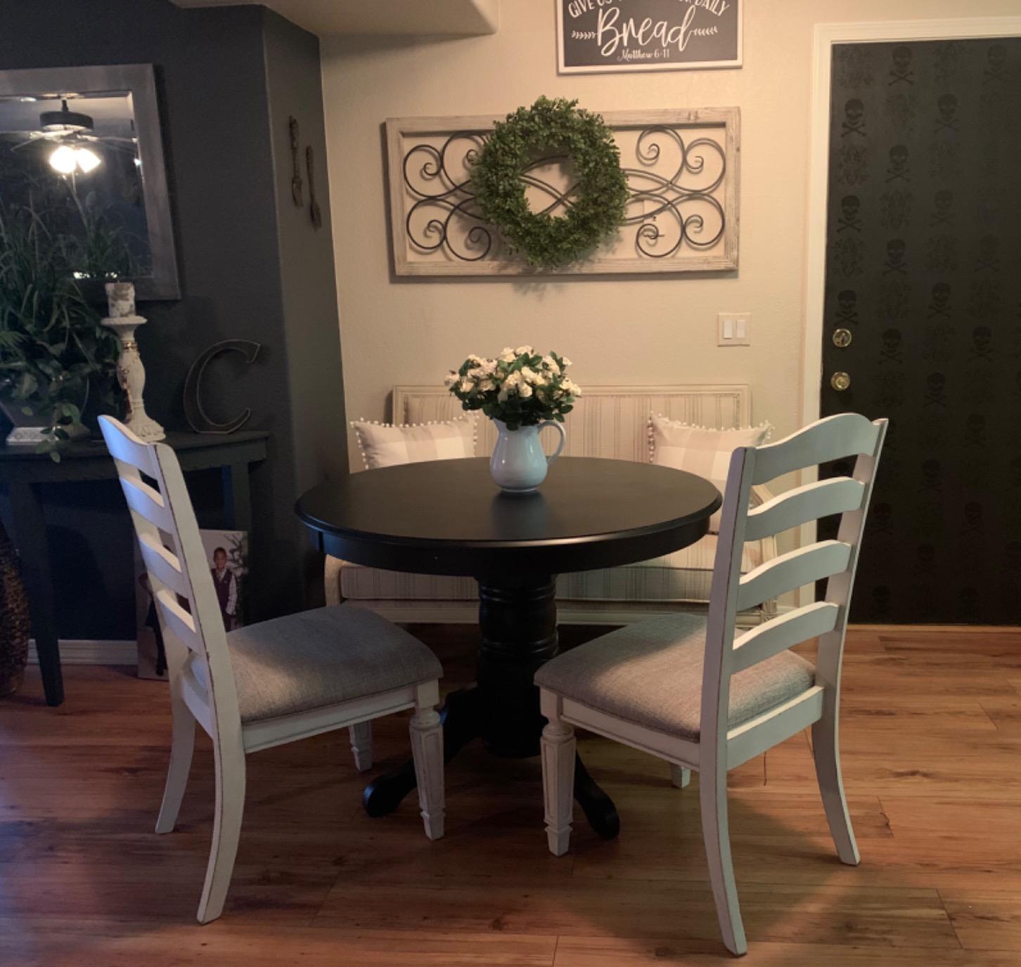 Signature Design by Ashley Realyn Wood Dining Chairs Set of 2, White customer photo 2