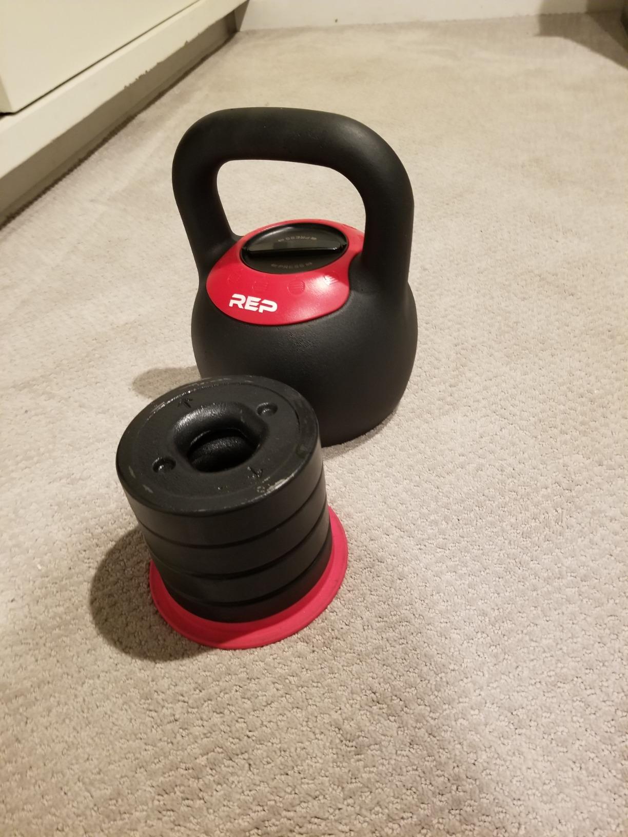 Rep Fitness Adjustable Kettlebell | Weight Set for Home Gym | Compact Steel Bell with Ergonomic Handle customer photo 1