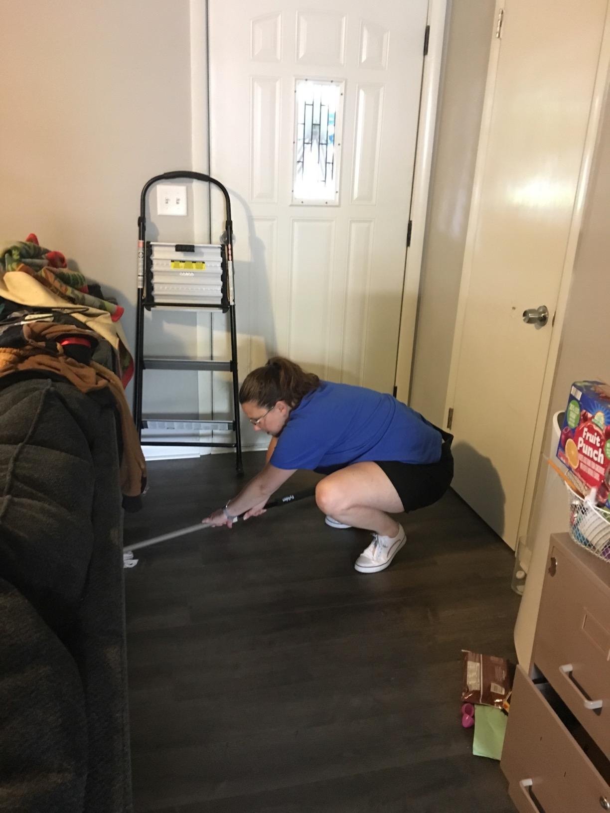 Eyliden Dust Mop, 2 Microfiber Pads, Home Commercial Cleaning, Quick Swap customer photo 2