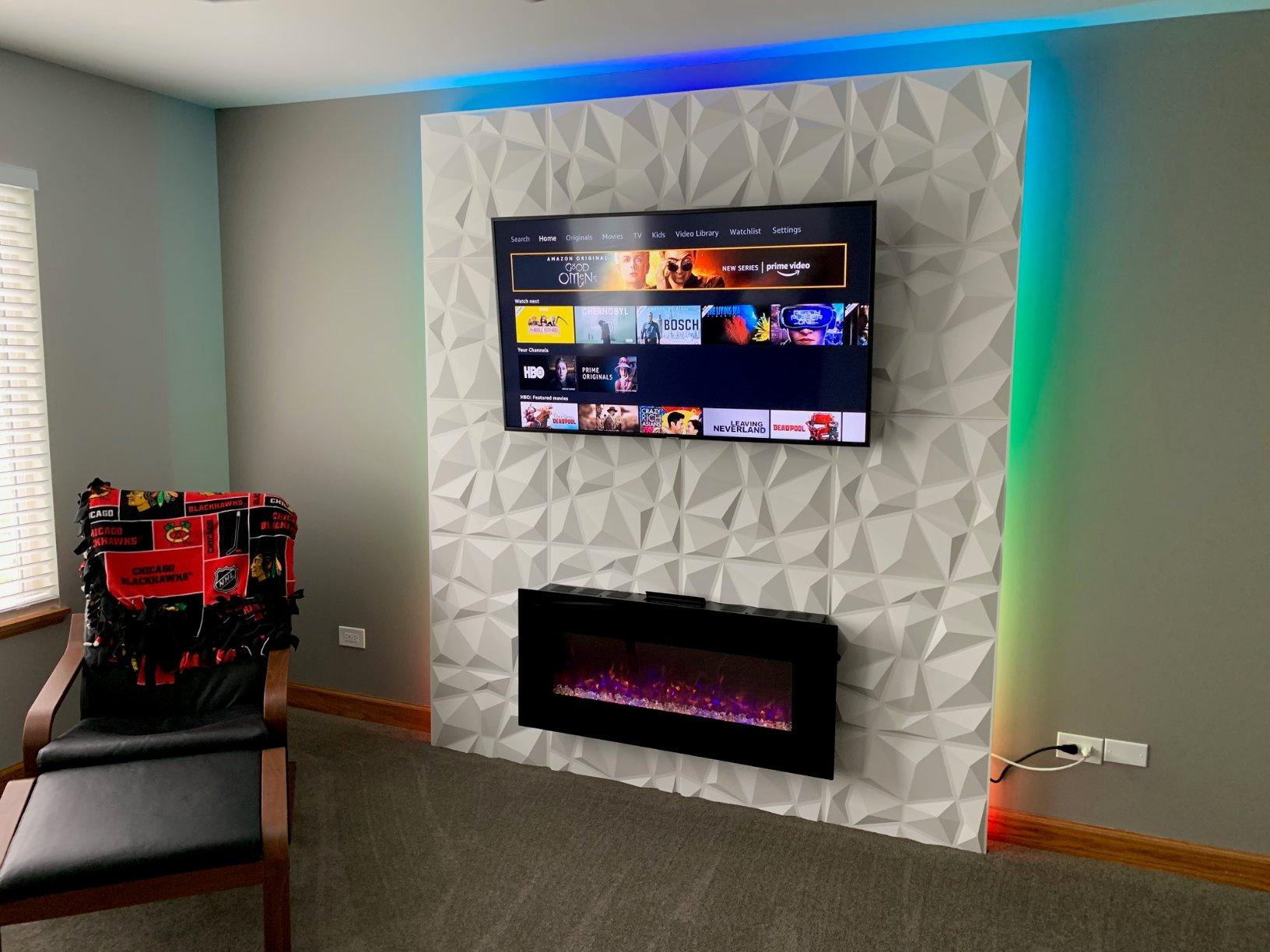 Art3d Decorative 3D Wall Panels Big Wave Deisgn, 31.5