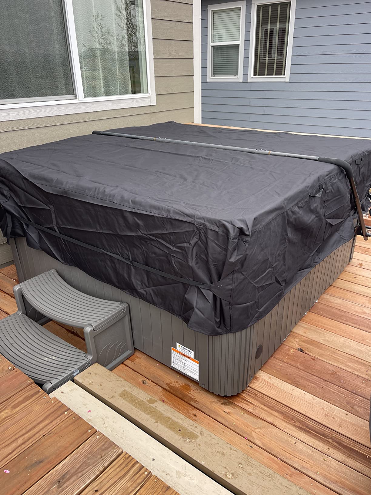Porch Shield Waterproof Outdoor Hot Tub Cover SPA Protector 85 x 85 inch customer photo 1